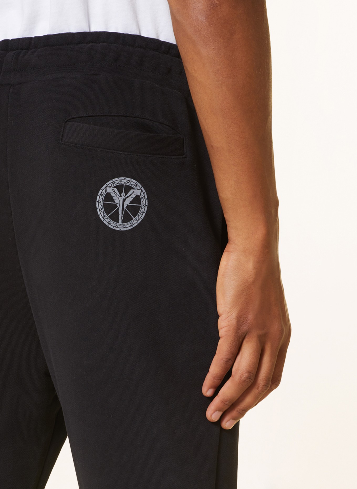 CARLO COLUCCI Sweatpants: BLACK