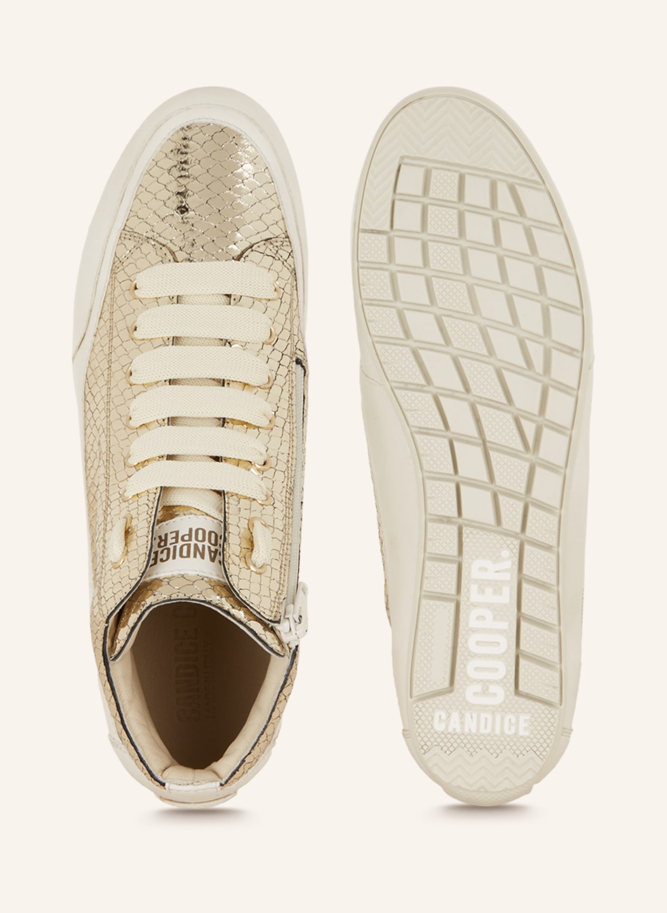 Candice Cooper Hightop-Sneaker PLUS CHIC, Farbe: GOLD (Bild 6)