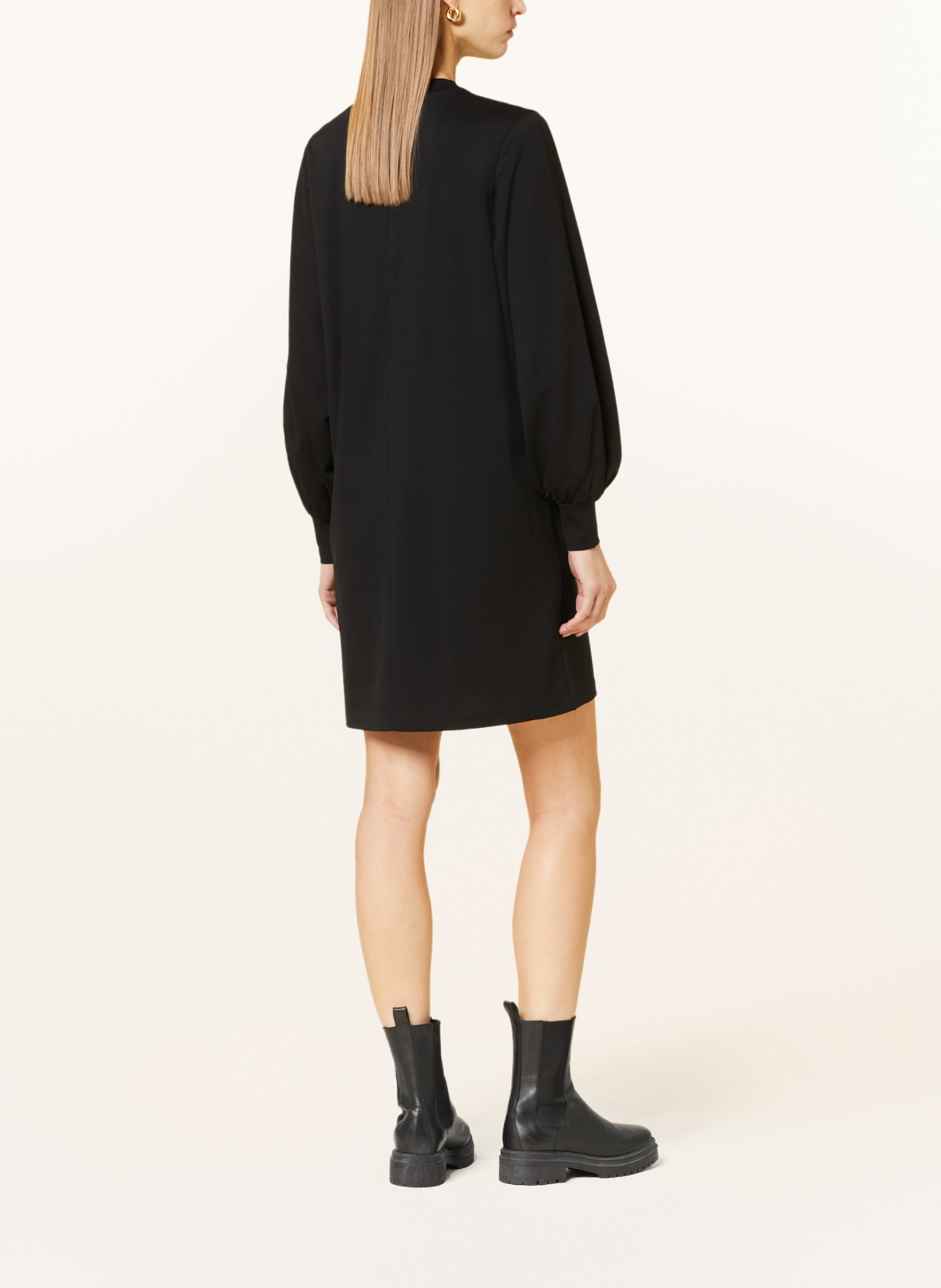 DRYKORN Jersey dress ALDORA, Color: BLACK (Image 3)
