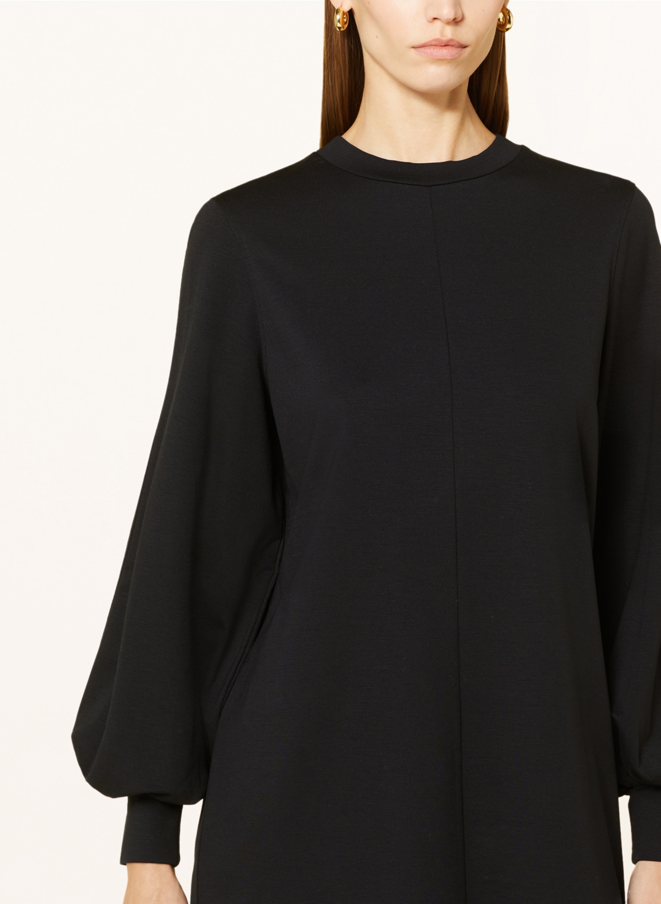 DRYKORN Jersey dress ALDORA, Color: BLACK (Image 4)