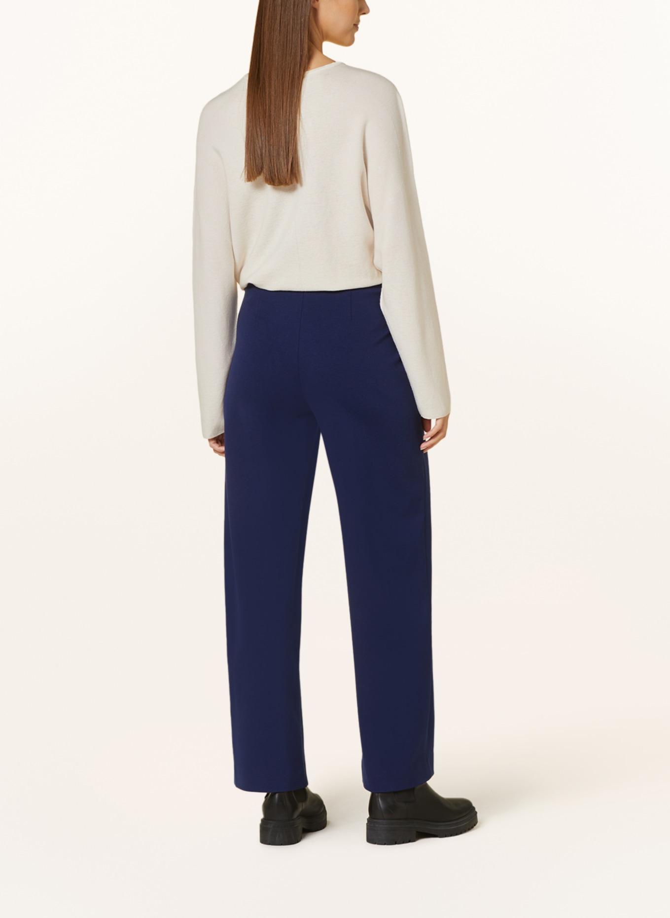 DRYKORN Wide leg trousers RETAIL made of jersey, Color: DARK BLUE (Image 3)