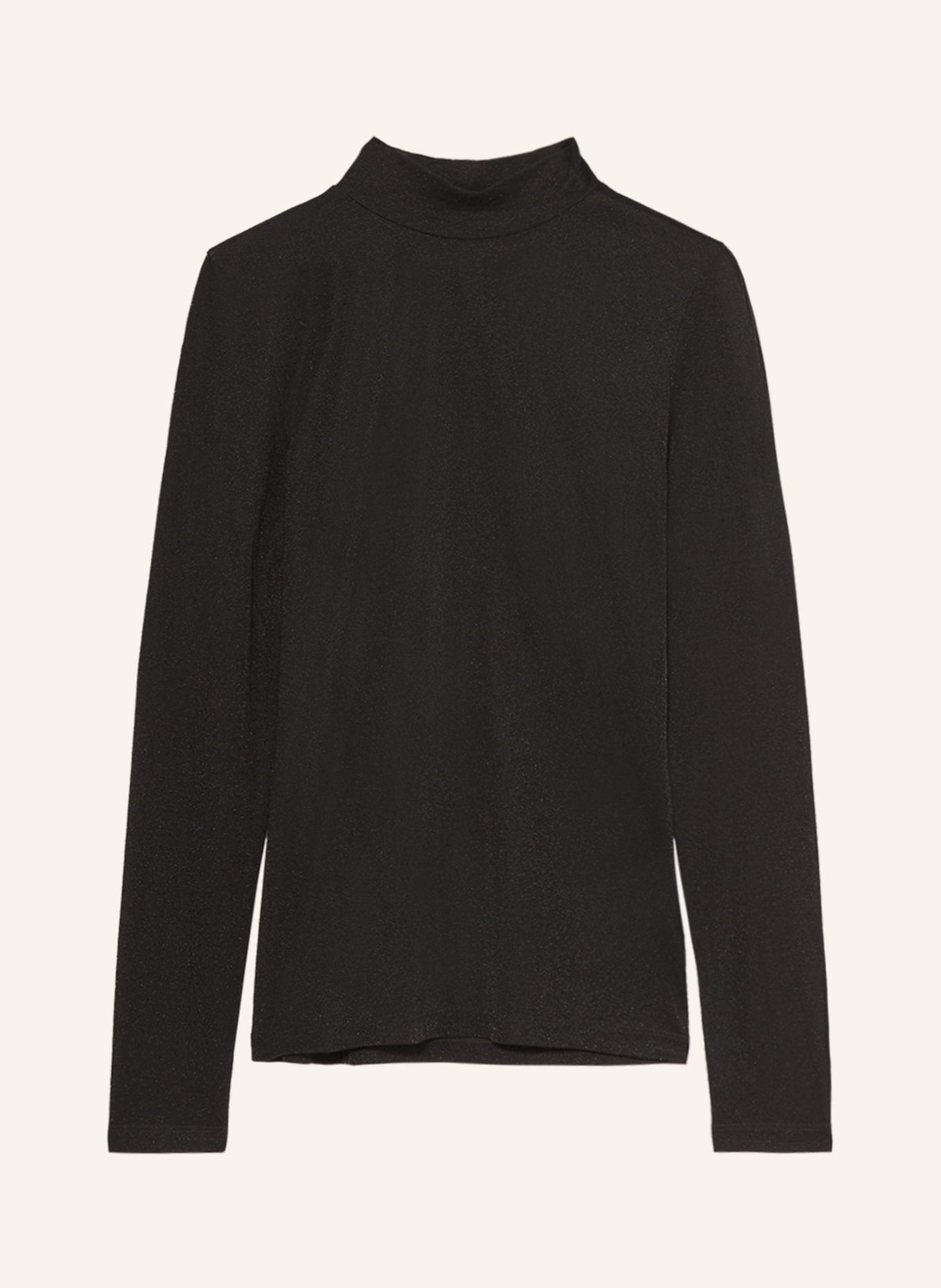 DRYKORN Long sleeve shirt FJOLA with glitter thread, Color: BLACK (Image 1)
