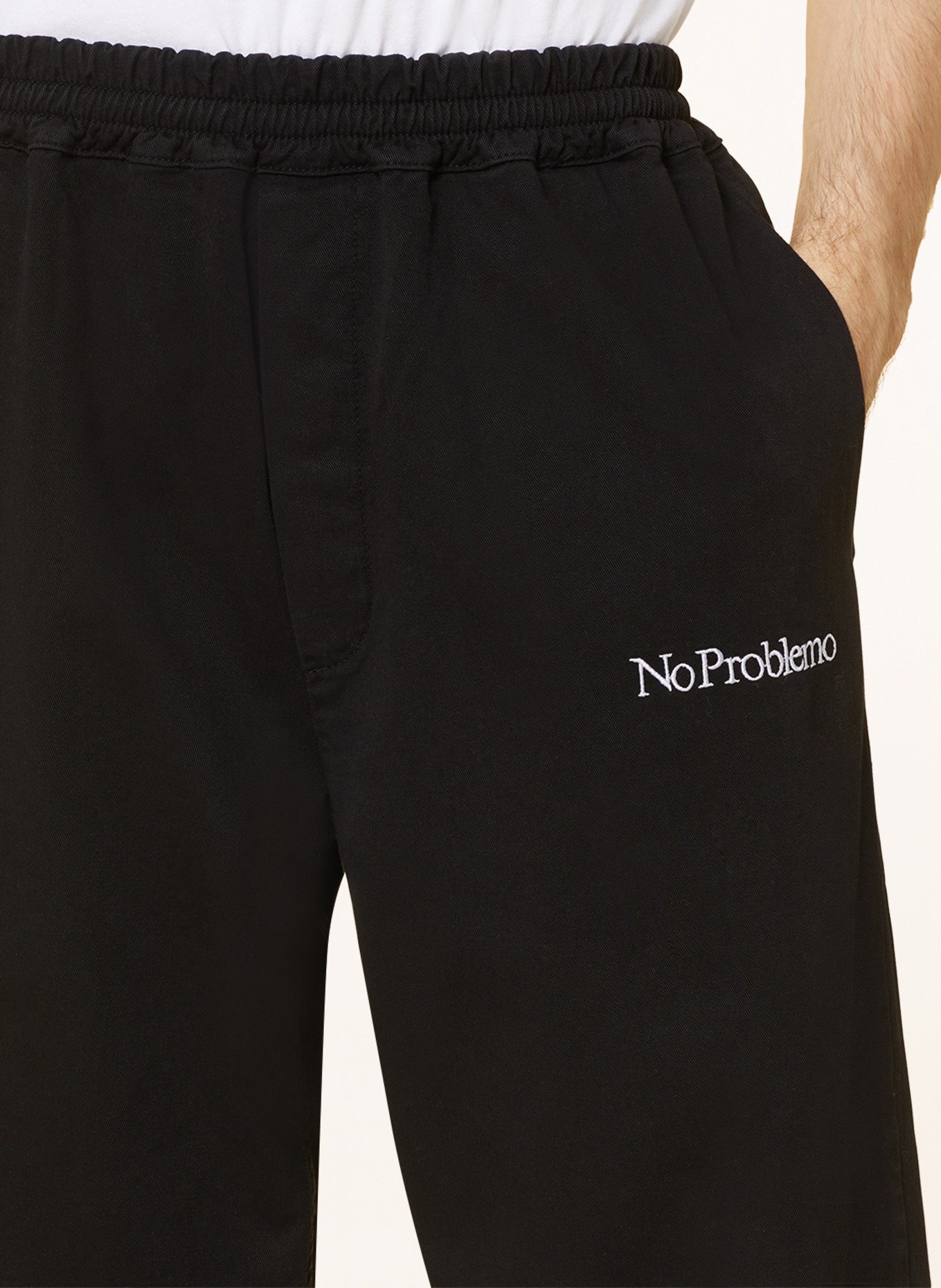 Aries Arise Pants in jogger style, Color: BLACK (Image 6)