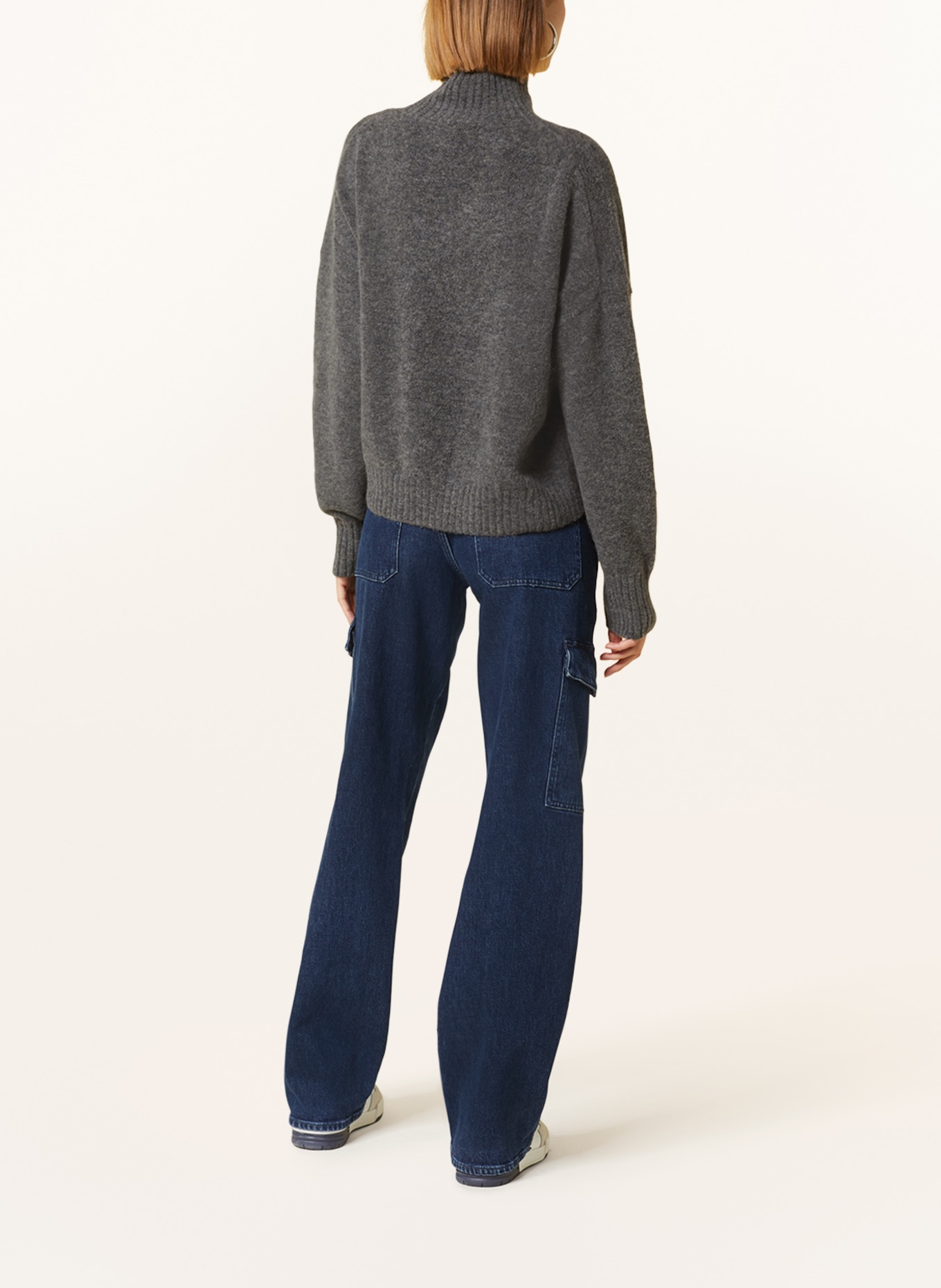 MRS & HUGS Sweater with alpaca, Color: GRAY (Image 3)