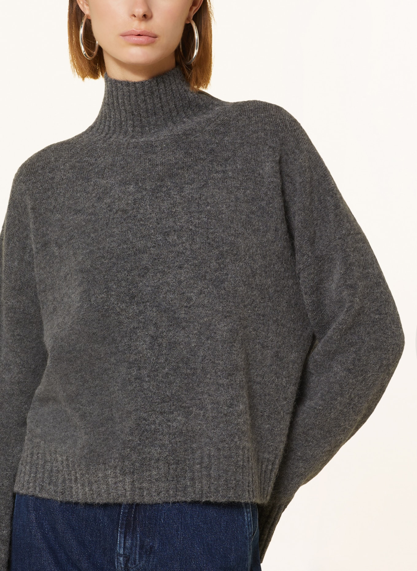MRS & HUGS Pullover mit Alpaka, Farbe: GRAU (Bild 4)