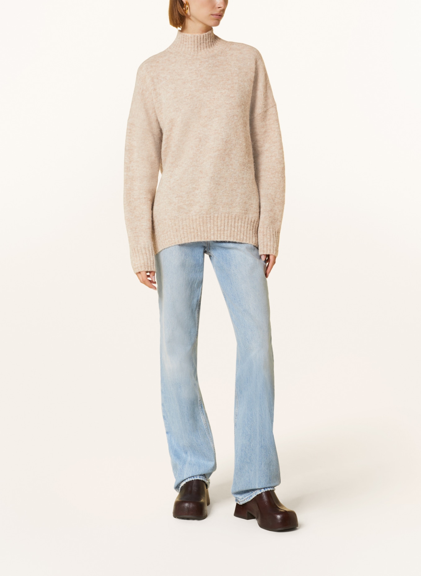 MRS & HUGS Sweater with alpaca, Color: BEIGE (Image 2)