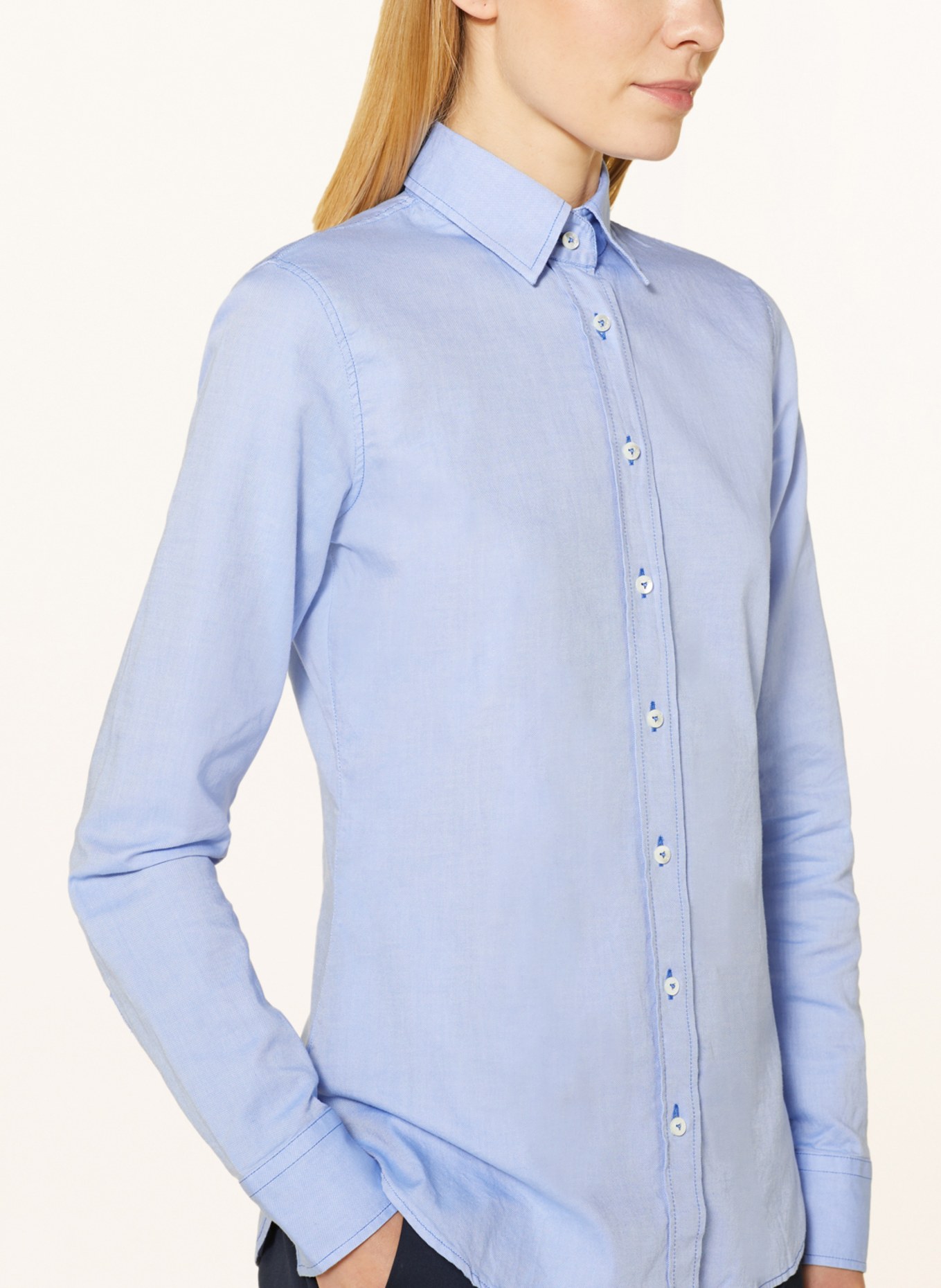 van Laack Shirt blouse LOAS, Color: LIGHT BLUE (Image 4)