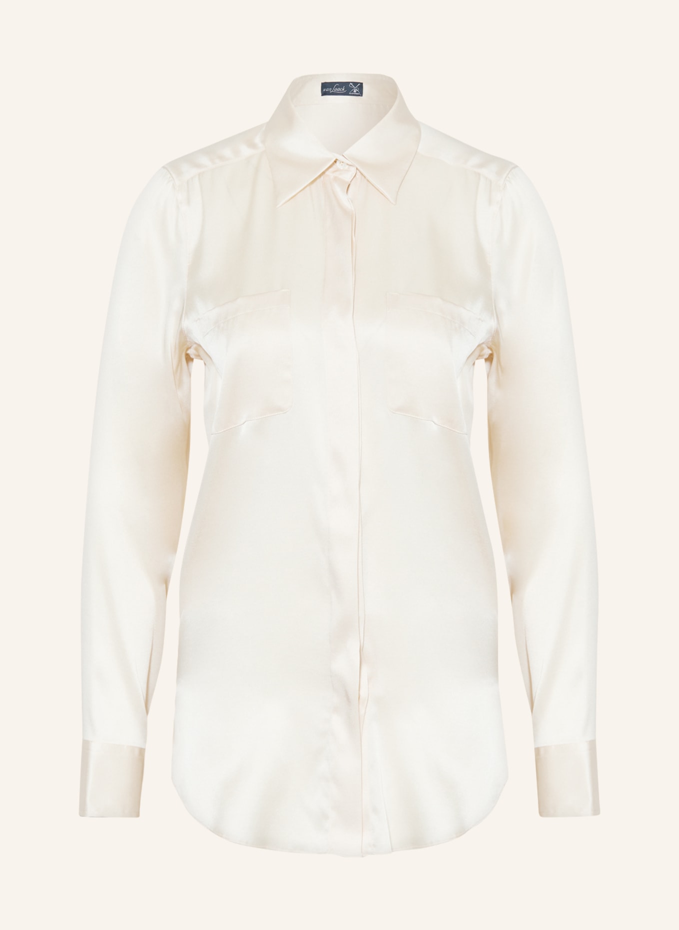 van Laack Shirt blouse LUZYN in silk, Color: CREAM (Image 1)