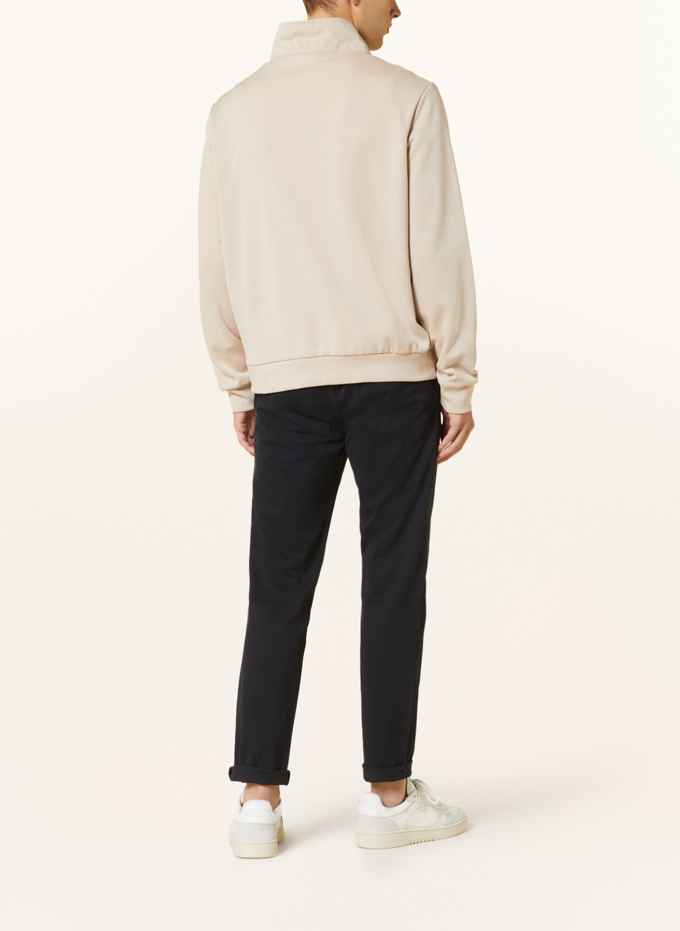 PAUL Jersey half-zip sweater, Color: BEIGE (Image 3)