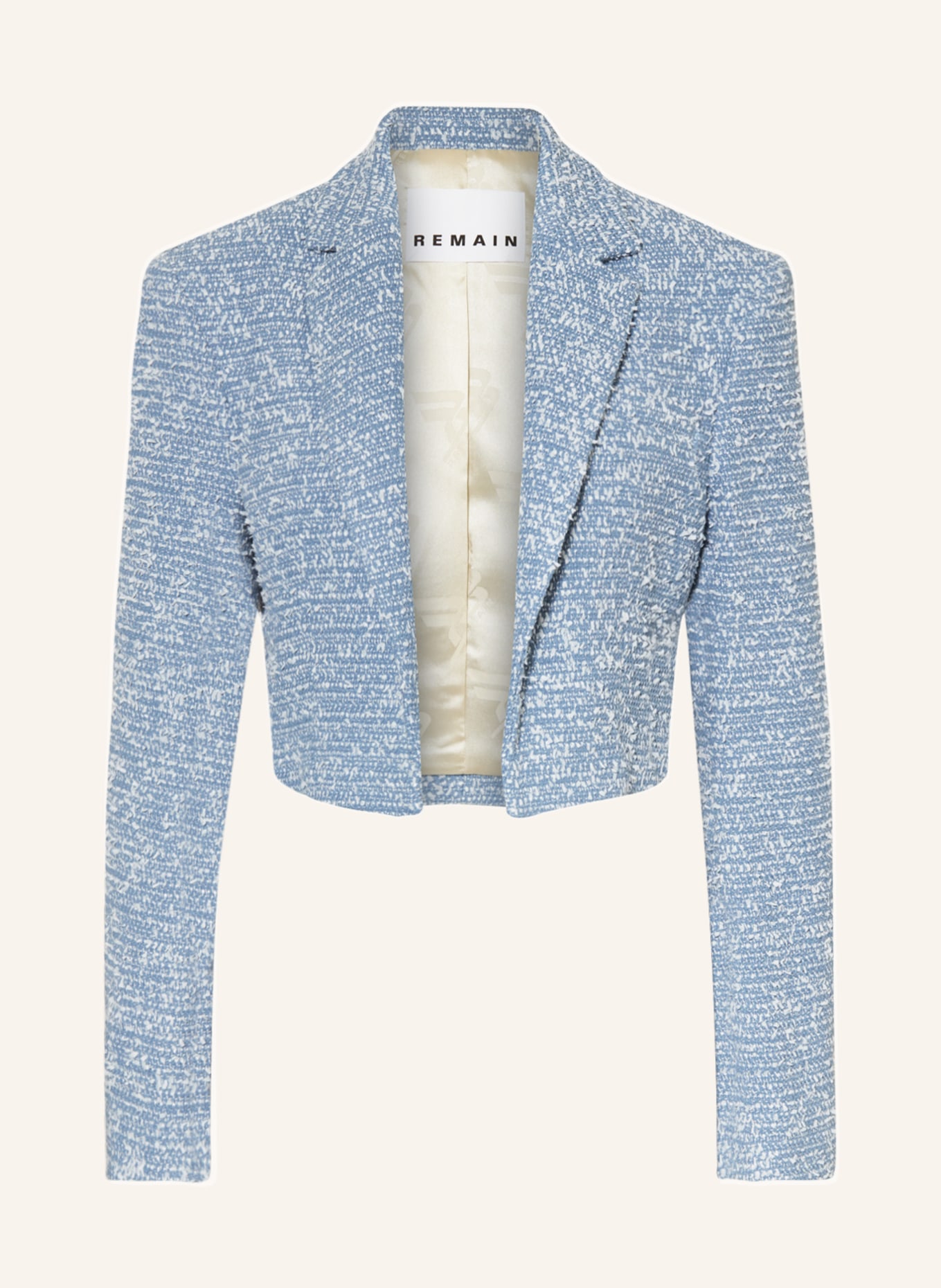 REMAIN Cropped blazer, Color: LIGHT BLUE (Image 1)