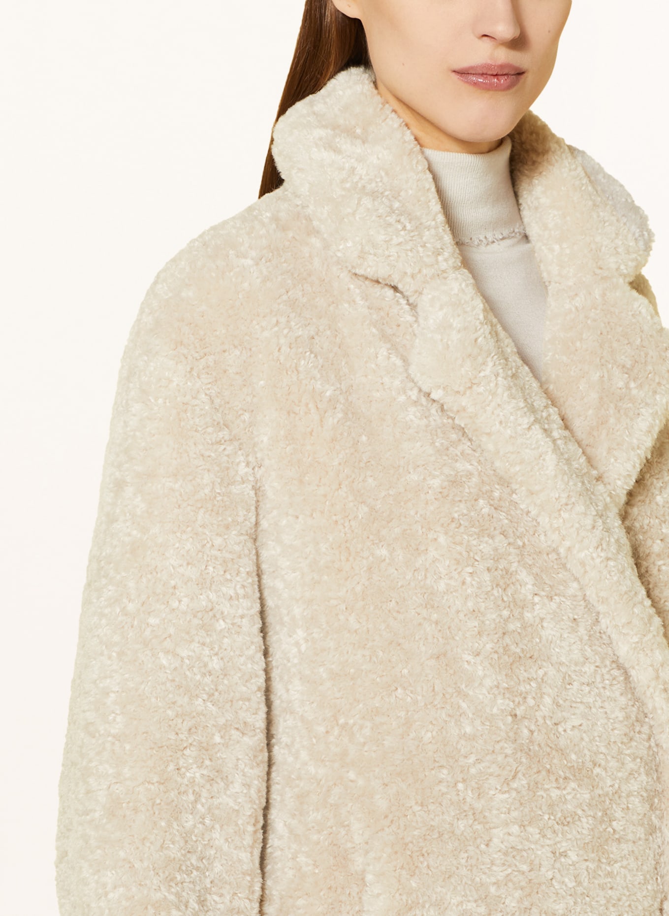 lilienfels Teddy coat, Color: CREAM (Image 4)
