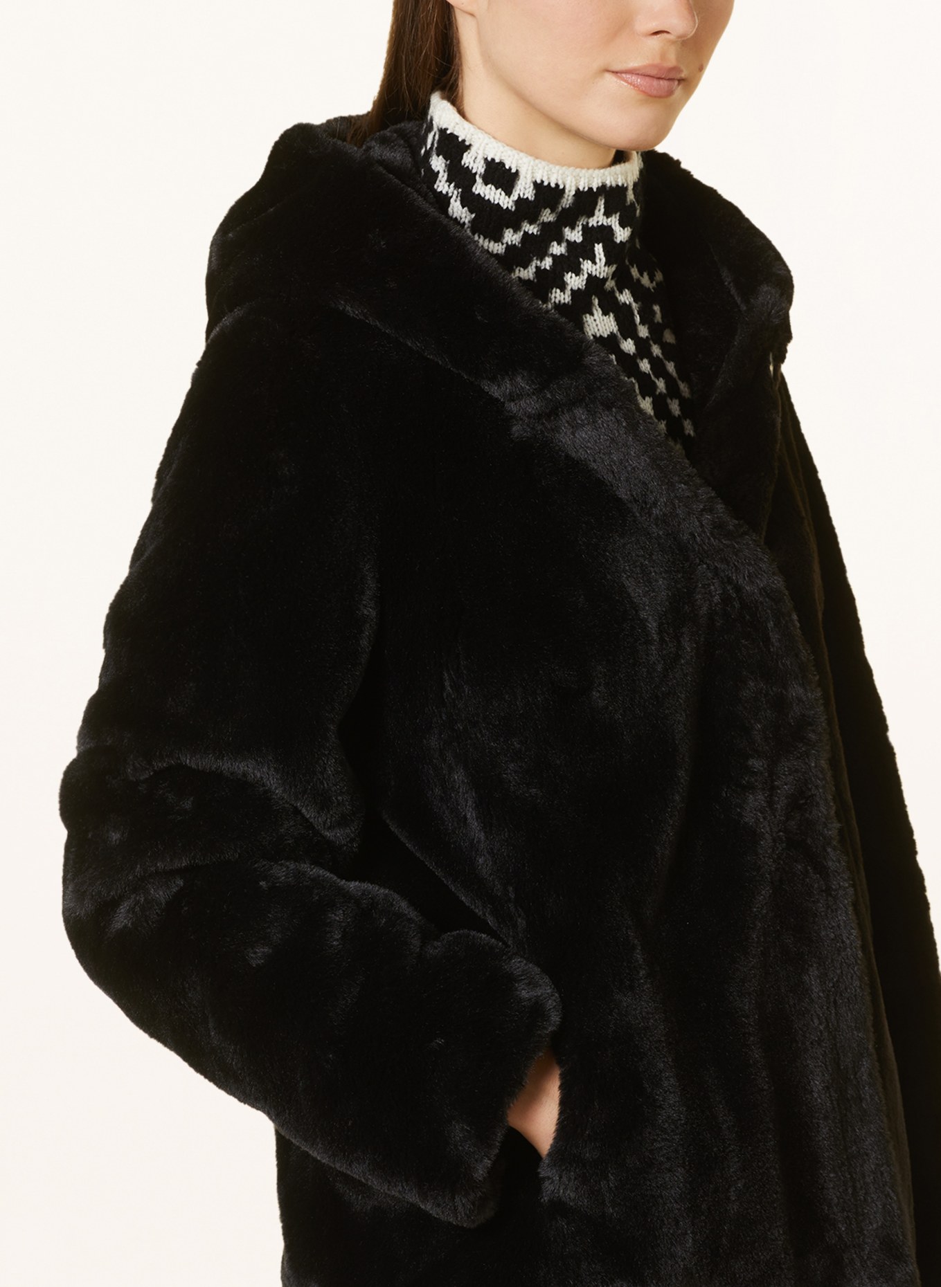 lilienfels Faux fur jacket, Color: BLACK (Image 5)