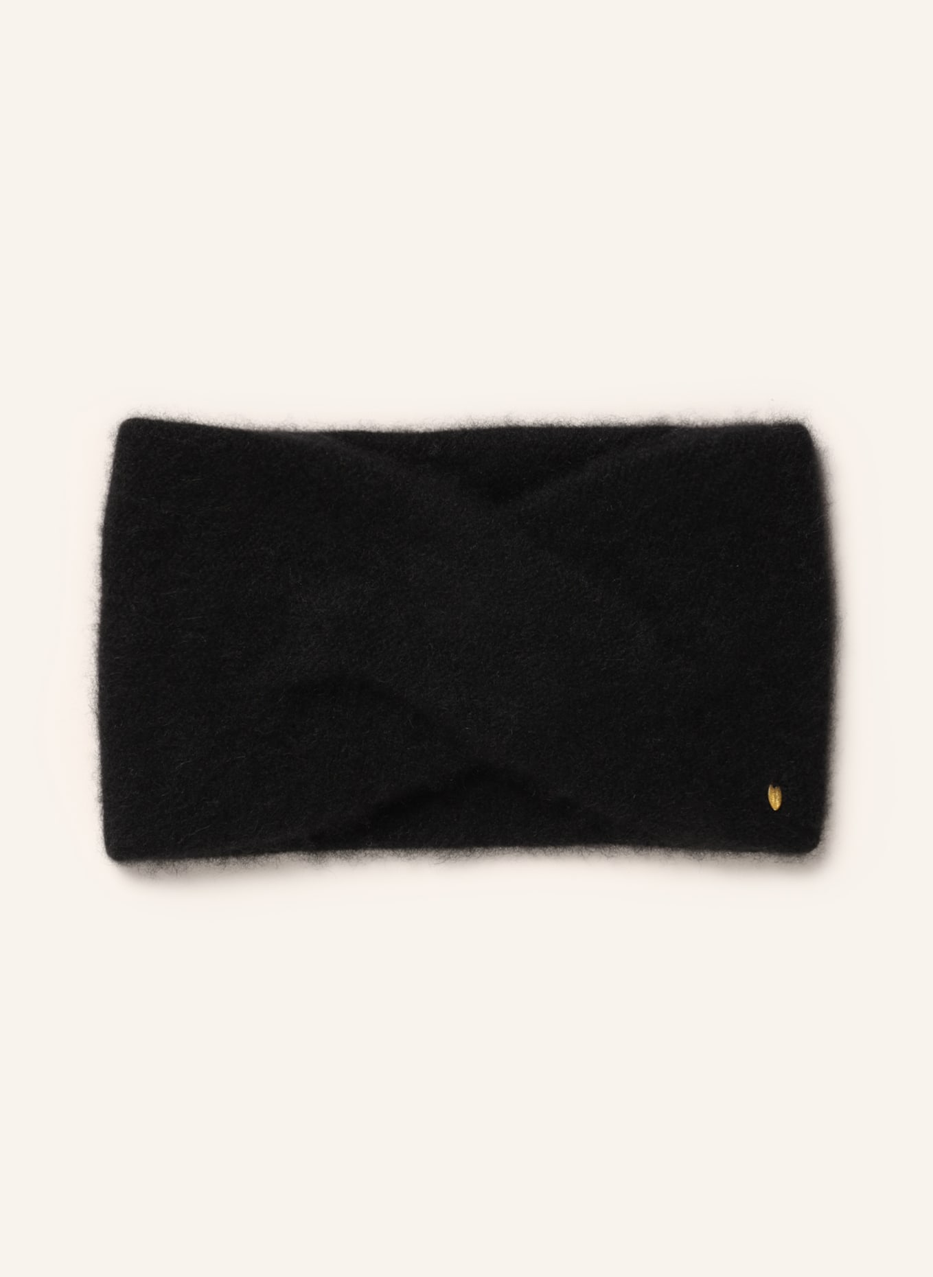 Delicatelove Headband SALINA made of cashmere, Color: BLACK (Image 1)