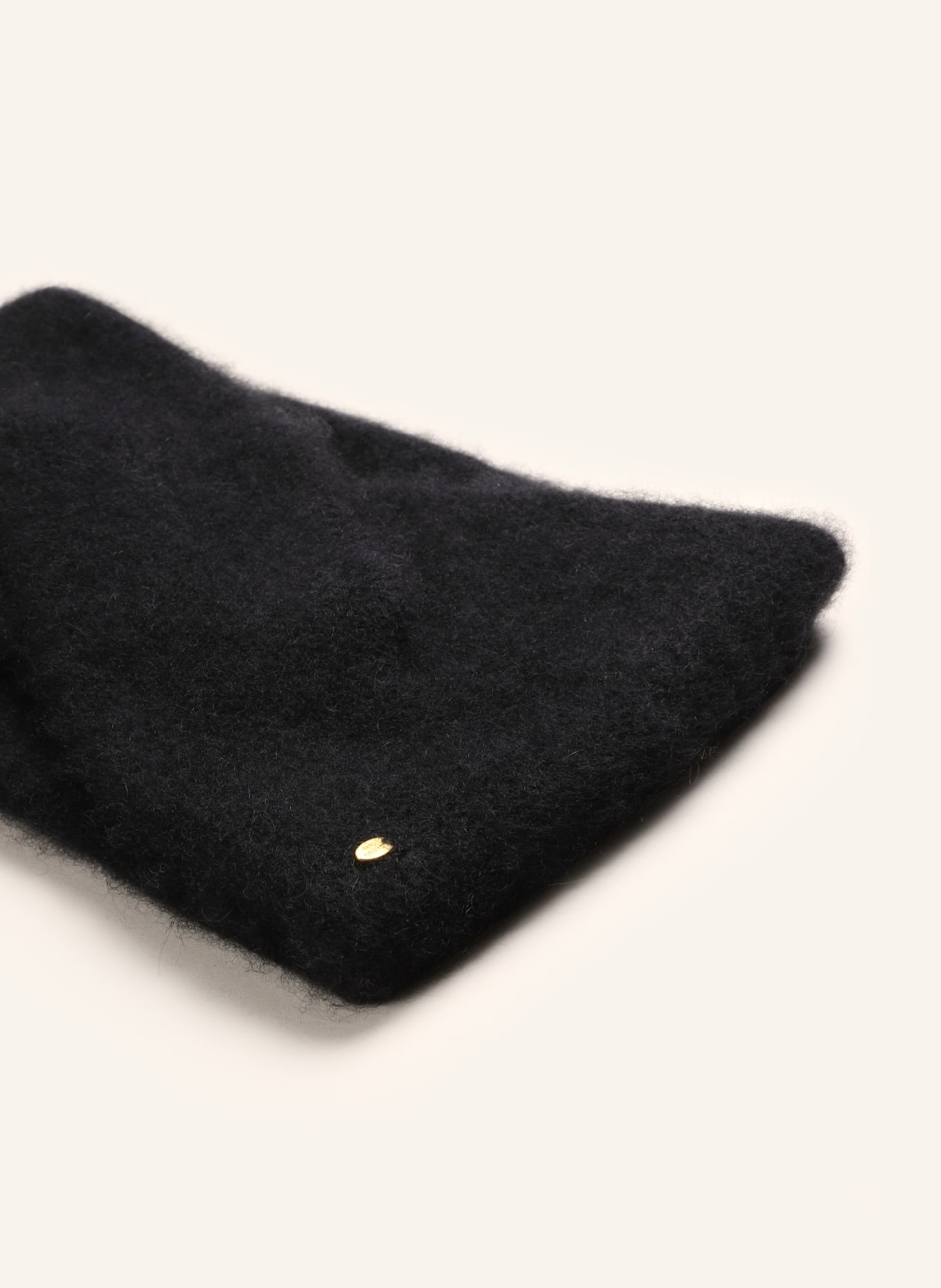 Delicatelove Headband SALINA made of cashmere, Color: BLACK (Image 2)
