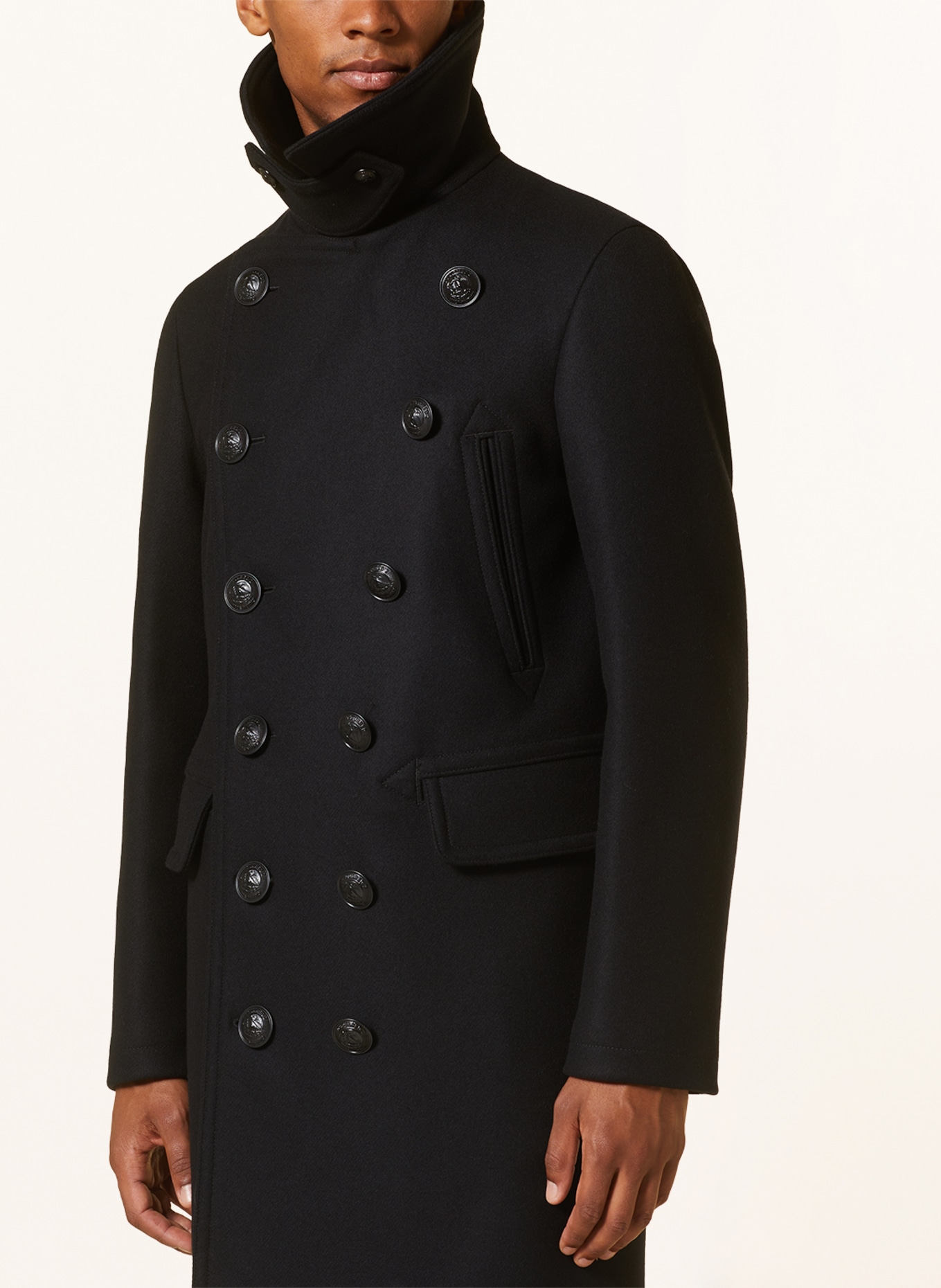 DSQUARED2 Wool coat, Color: BLACK (Image 4)