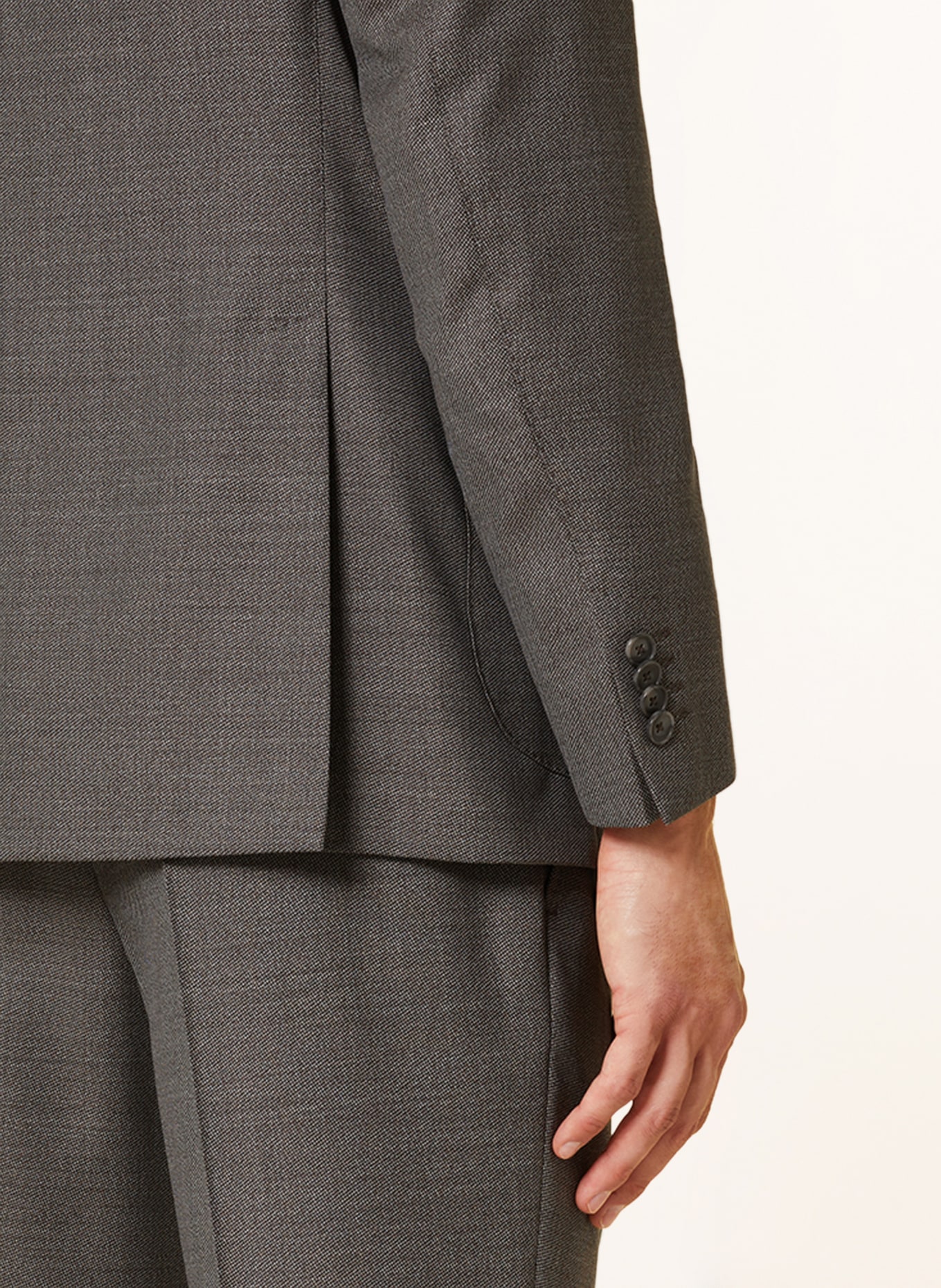 EDUARD DRESSLER Suit jacket shaped fit, Color: 084 Braun (Image 6)