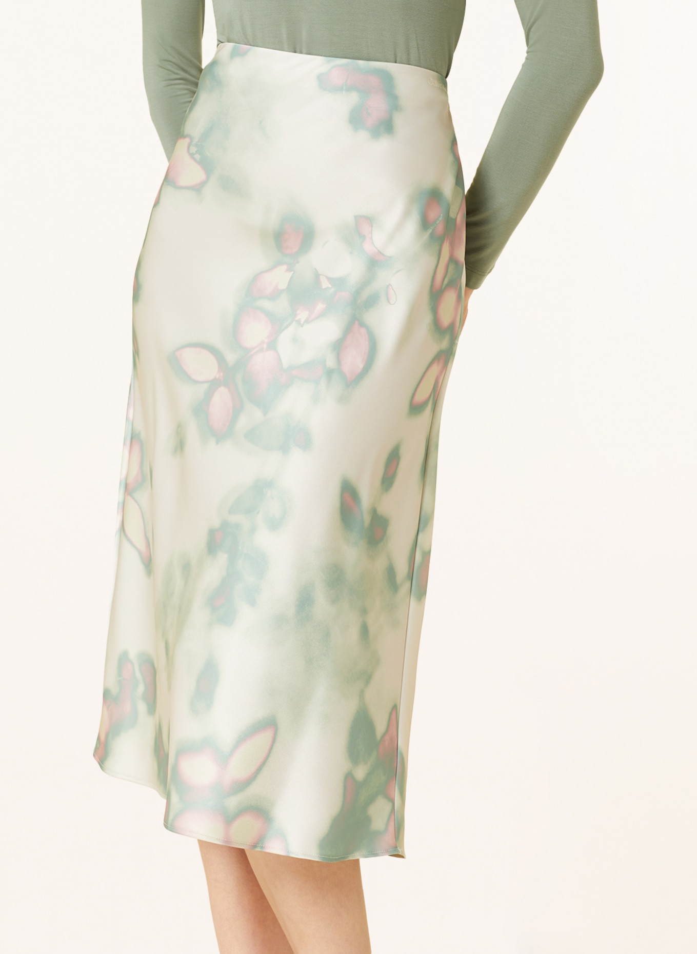 Calvin klein floral pencil skirt online