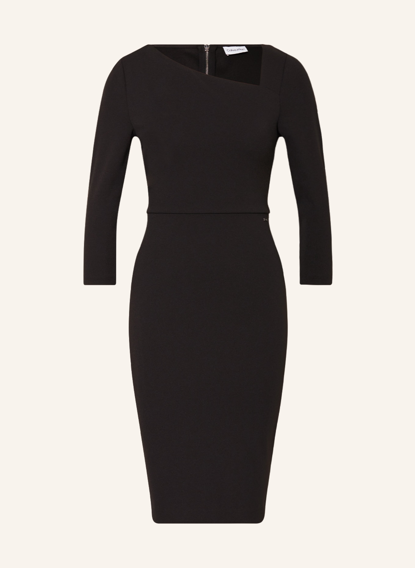 Calvin Klein Sheath dress with 3/4 sleeves, Color: BLACK (Image 1)