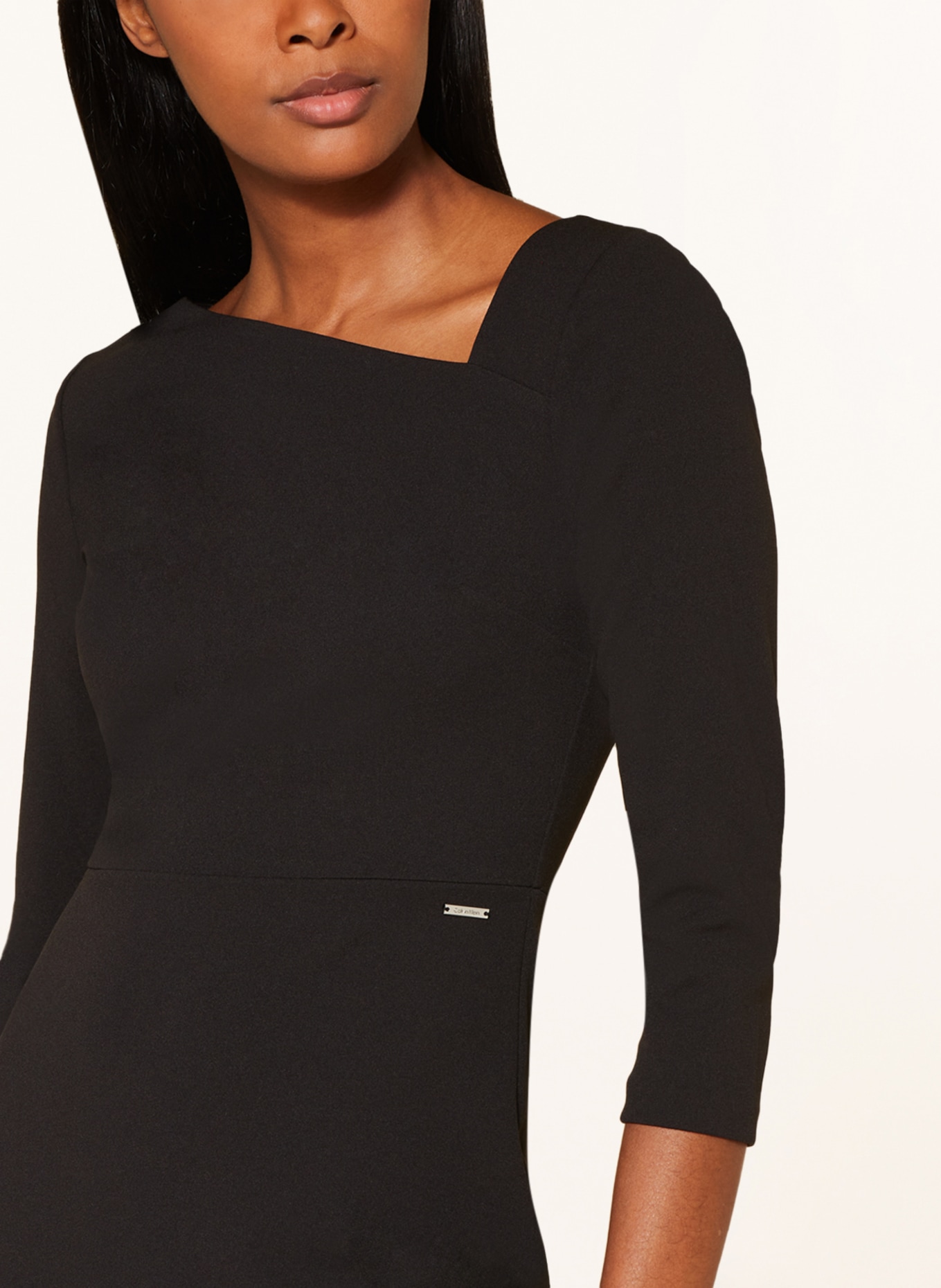 Calvin Klein Sheath dress with 3/4 sleeves, Color: BLACK (Image 4)