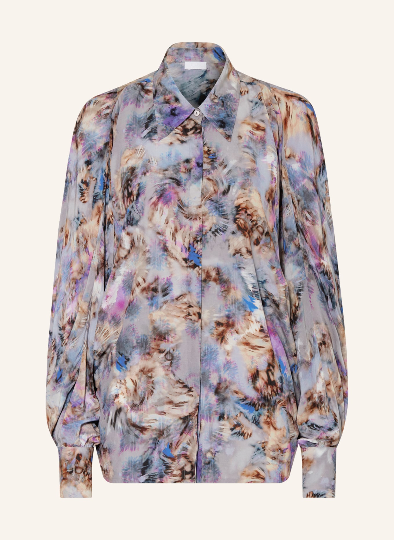 Lala Berlin Shirt blouse BUCCIA, Color: BLUE/ PINK/ LIGHT YELLOW (Image 1)