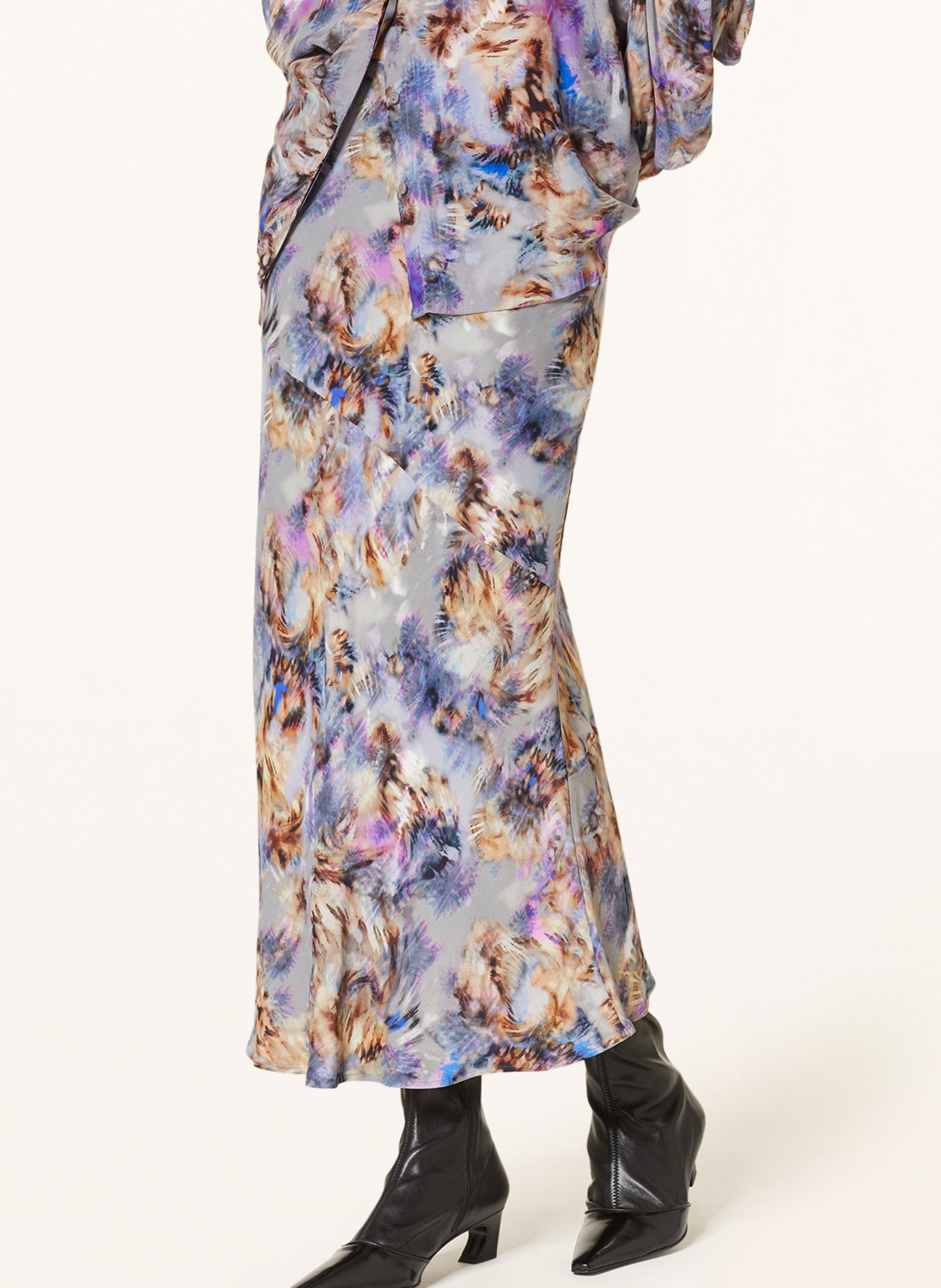 Lala Berlin Skirt SASA, Color: LIGHT PURPLE/ LIGHT BROWN (Image 4)