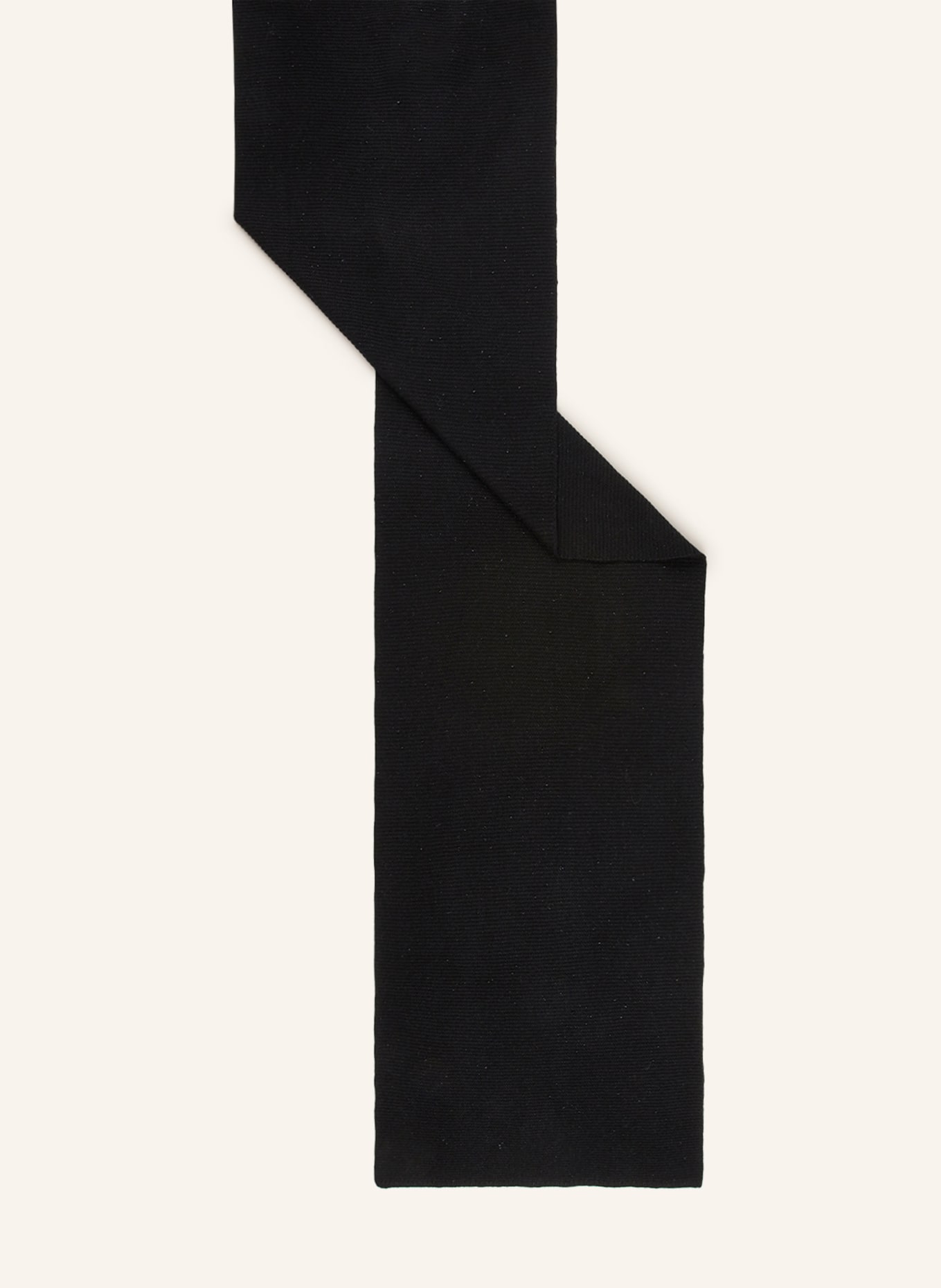 S.MARLON Cashmere scarf with glitter thread, Color: BLACK (Image 2)