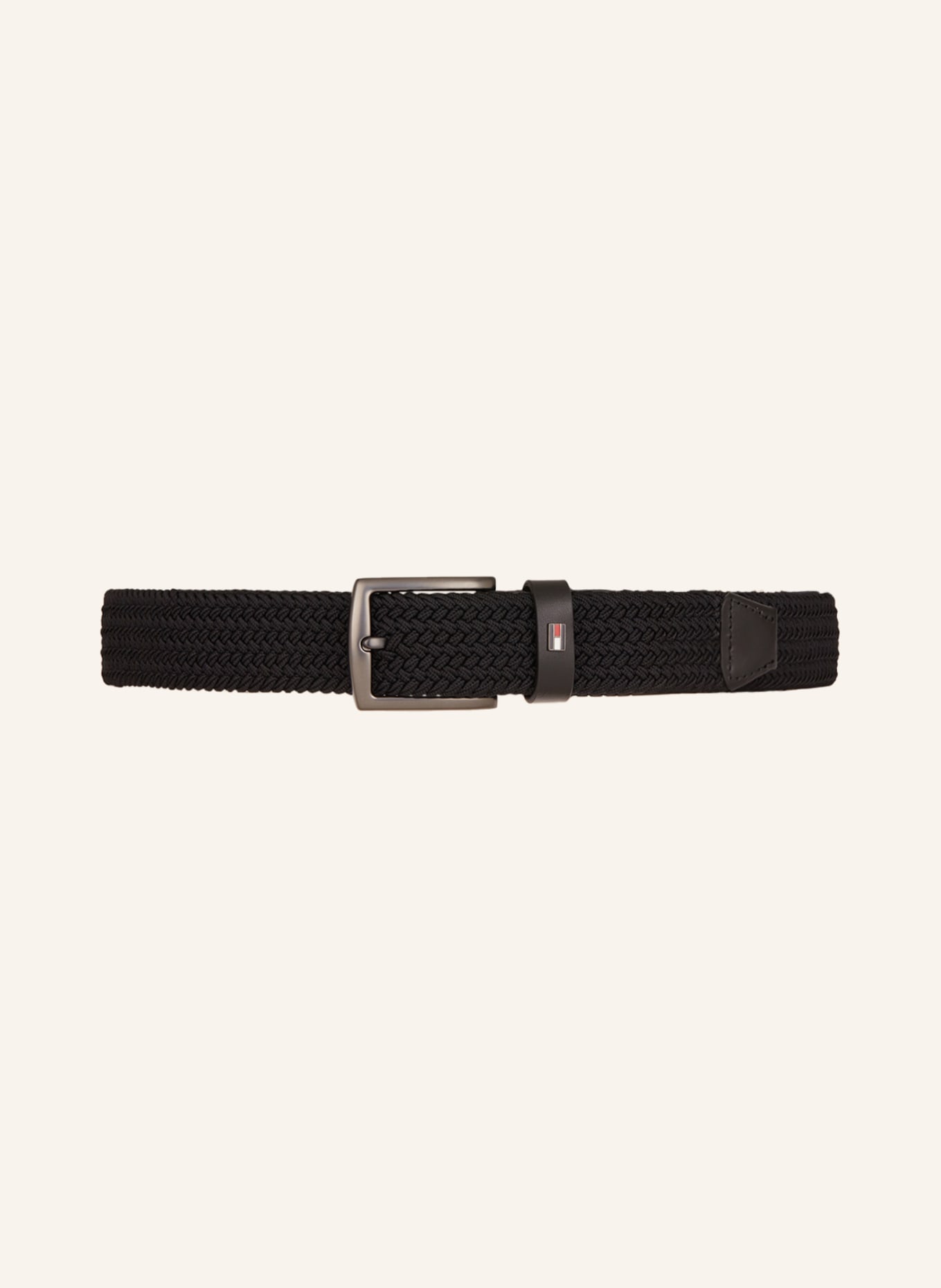 TOMMY HILFIGER Braided belt DENTON, Color: BLACK (Image 2)