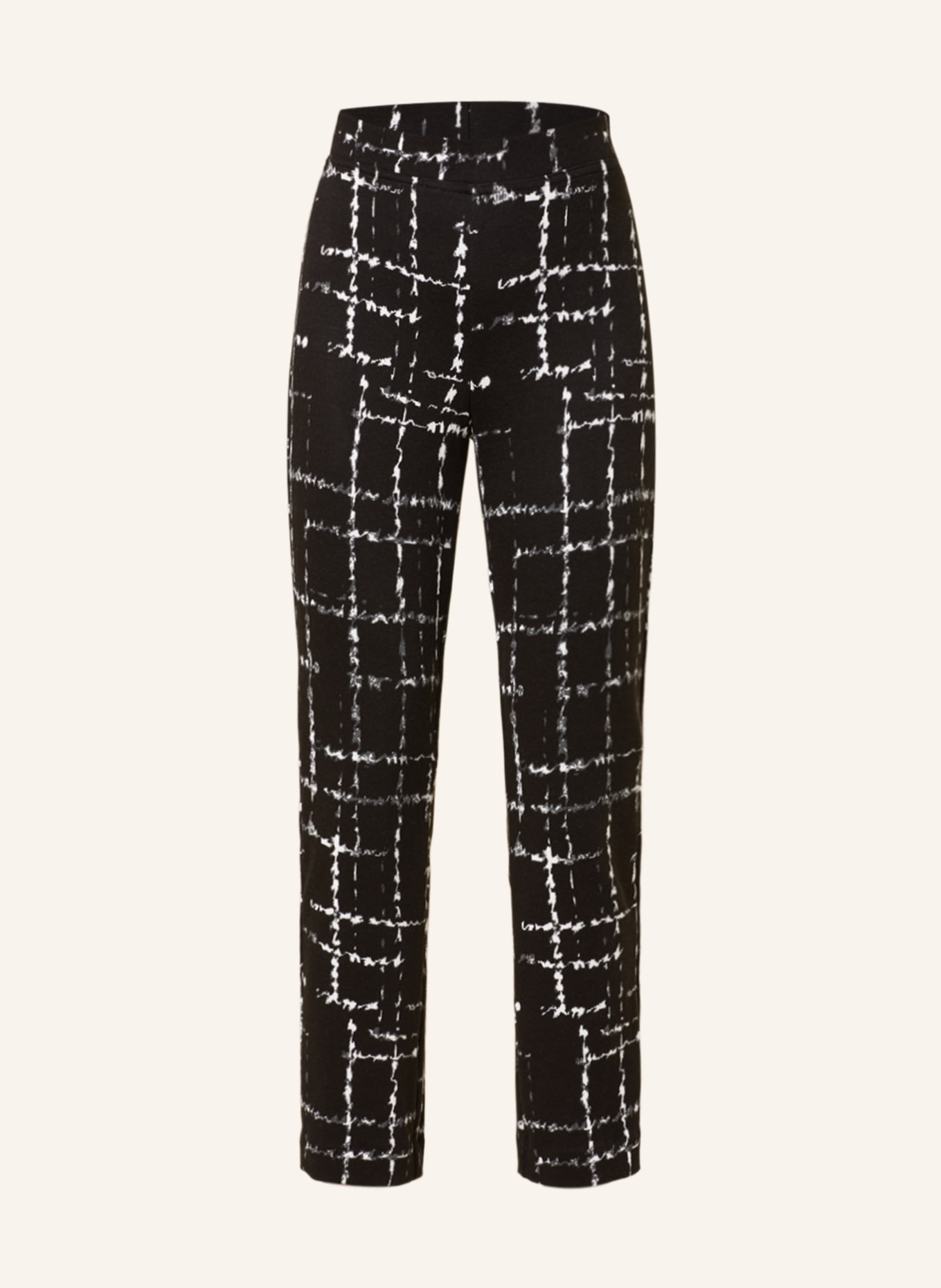 Joseph Ribkoff Jersey pants, Color: BLACK/ WHITE/ DARK GRAY (Image 1)