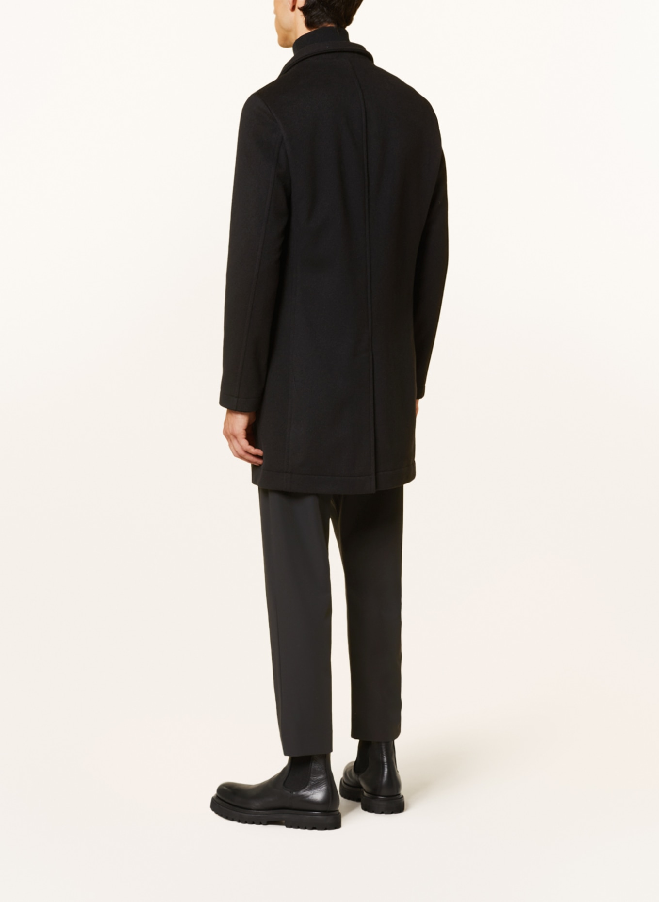 BOSS Wool coat HYDE, Color: BLACK (Image 3)