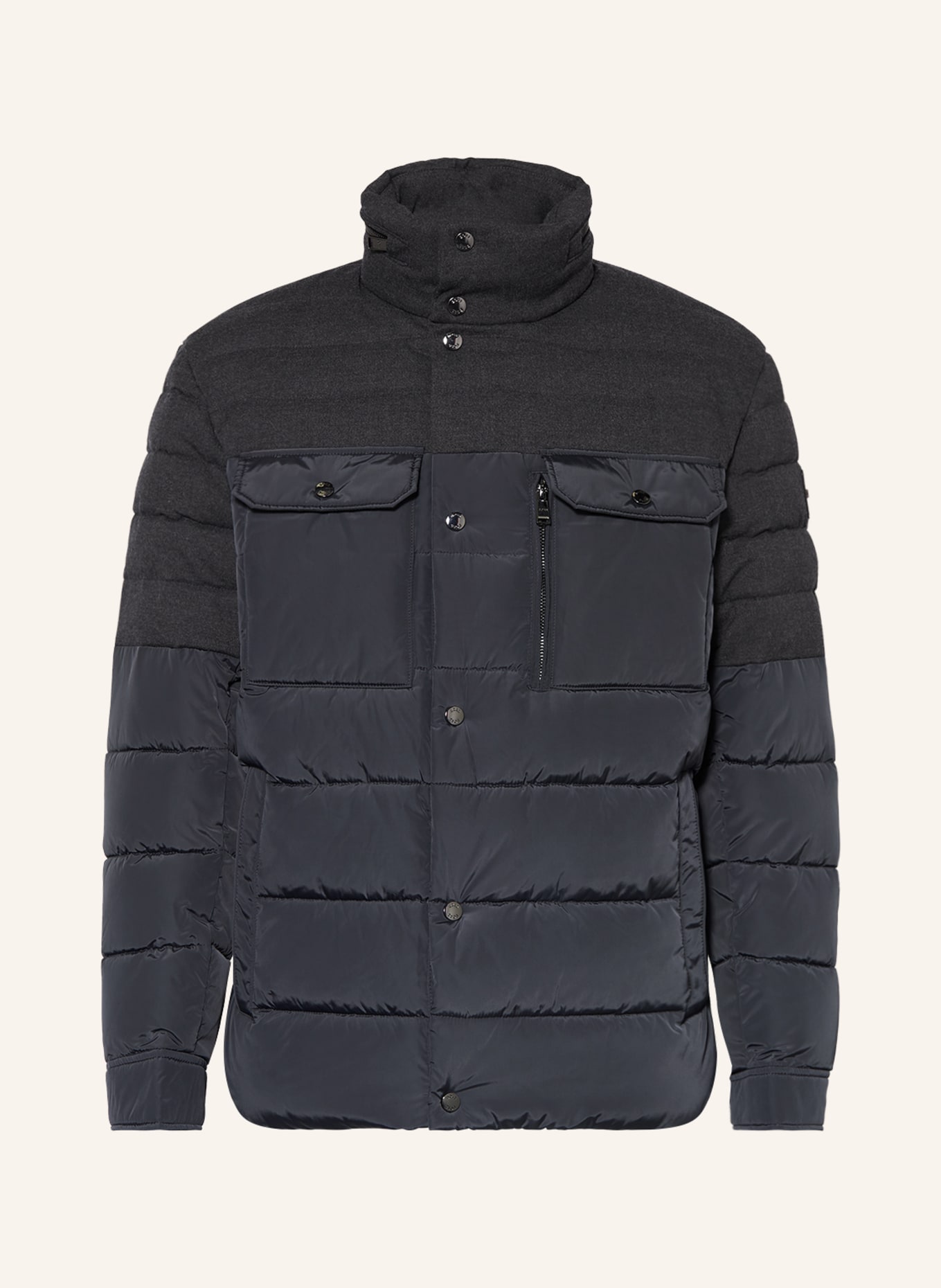 BOSS Quilted jacket CELINTO, Color: DARK GRAY (Image 1)