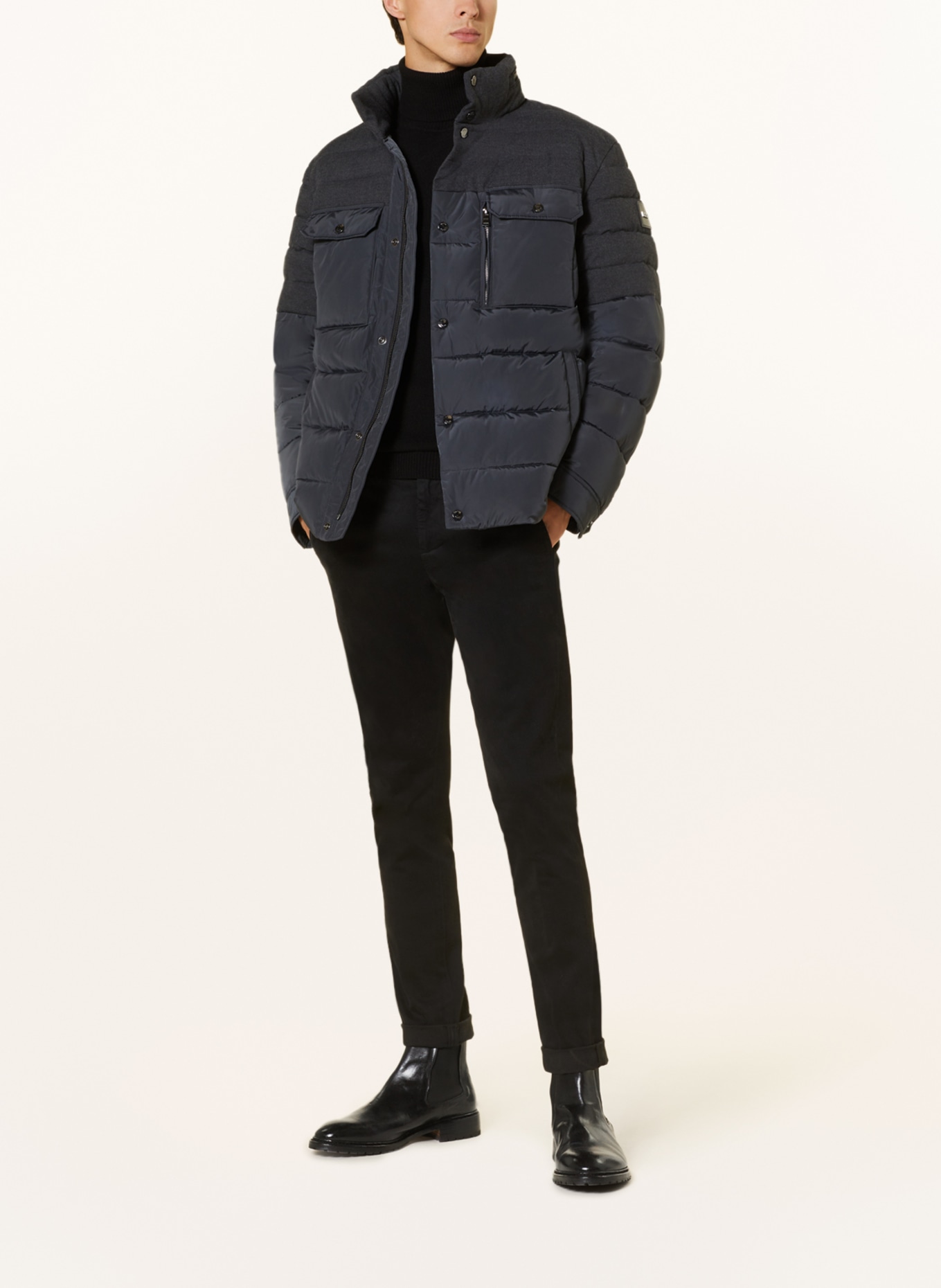 BOSS Quilted jacket CELINTO, Color: DARK GRAY (Image 2)