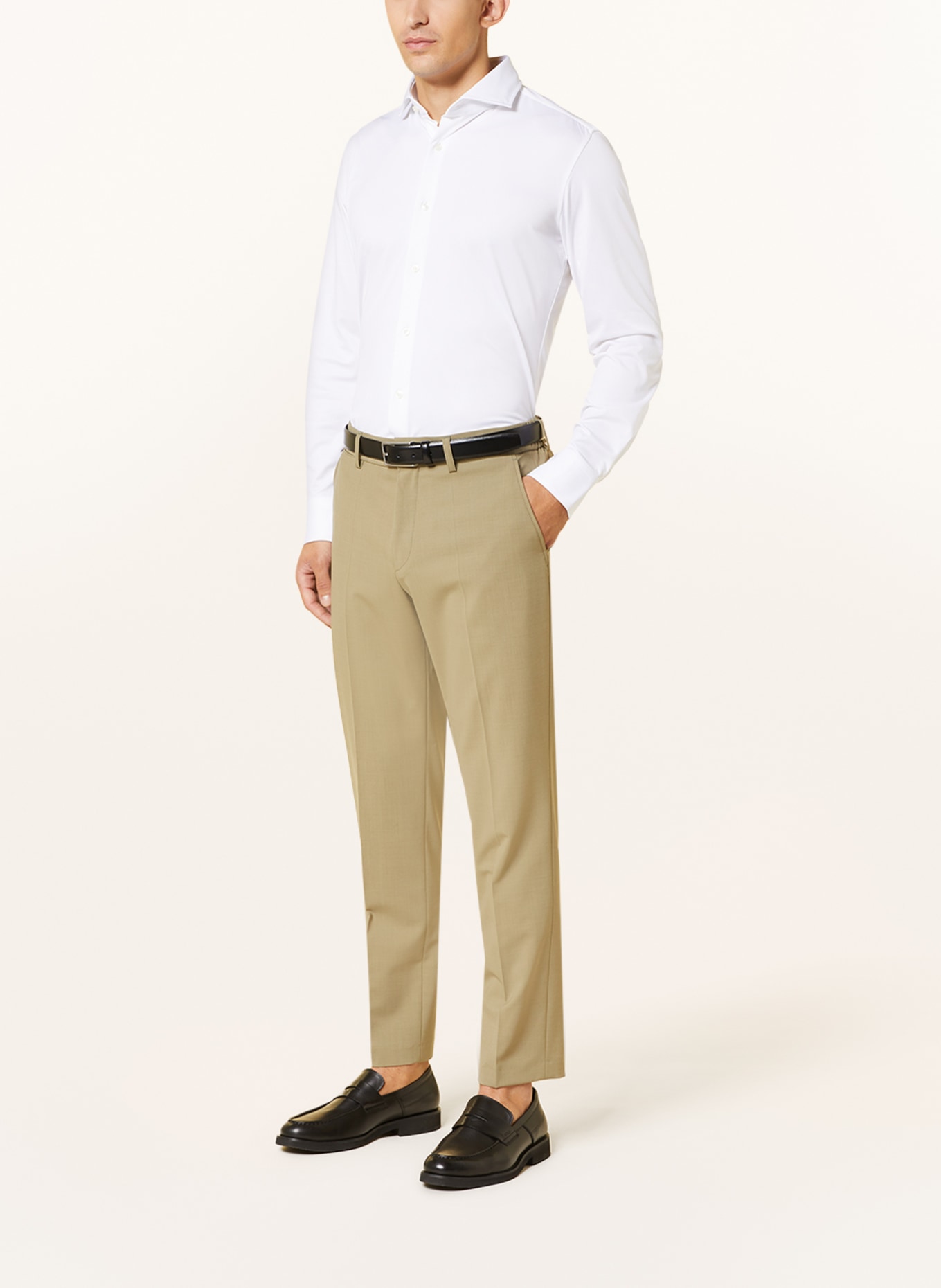 BOSS Piqué shirt HANK slim fit, Color: WHITE (Image 2)