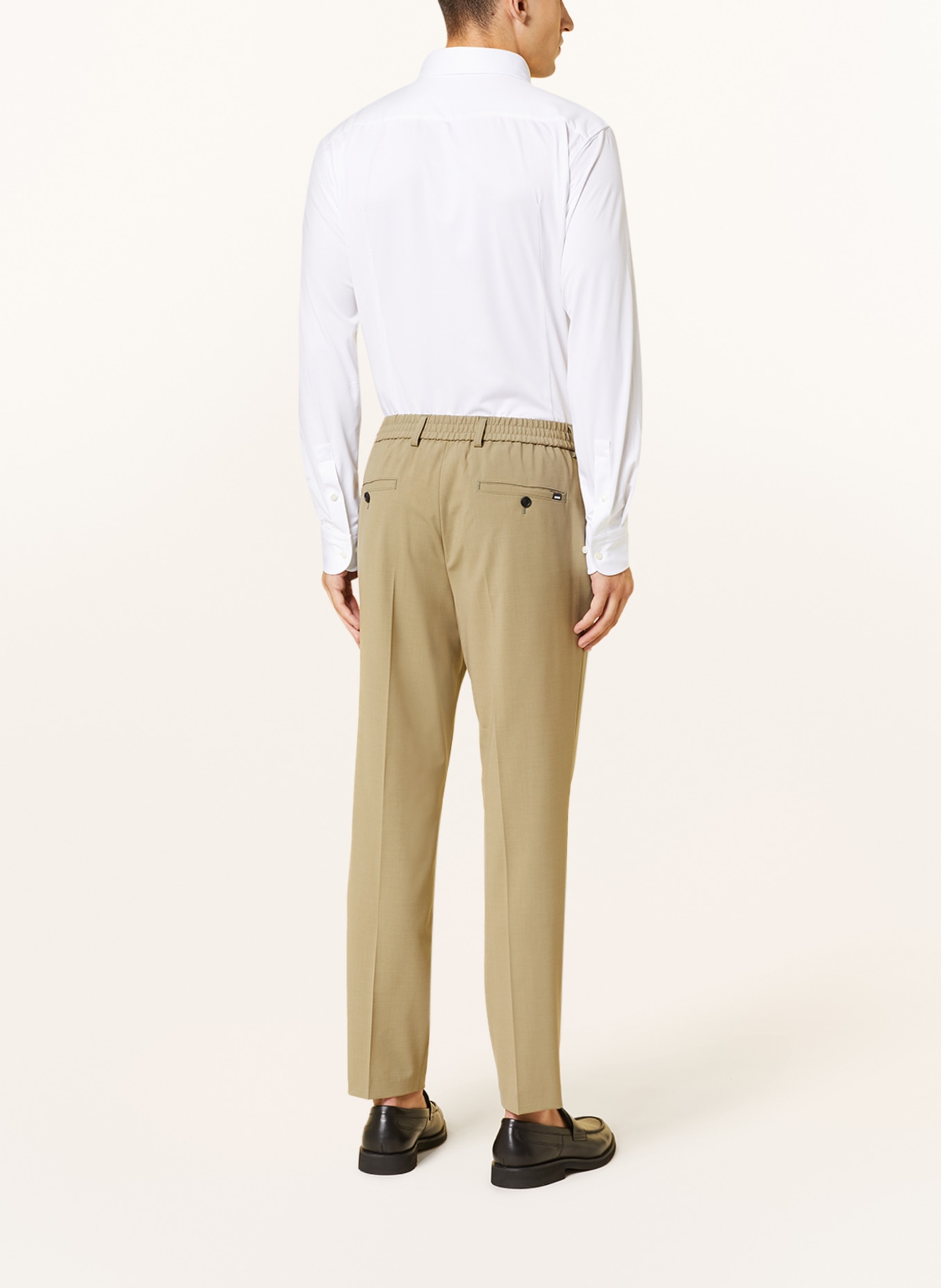 BOSS Piqué shirt HANK slim fit, Color: WHITE (Image 3)