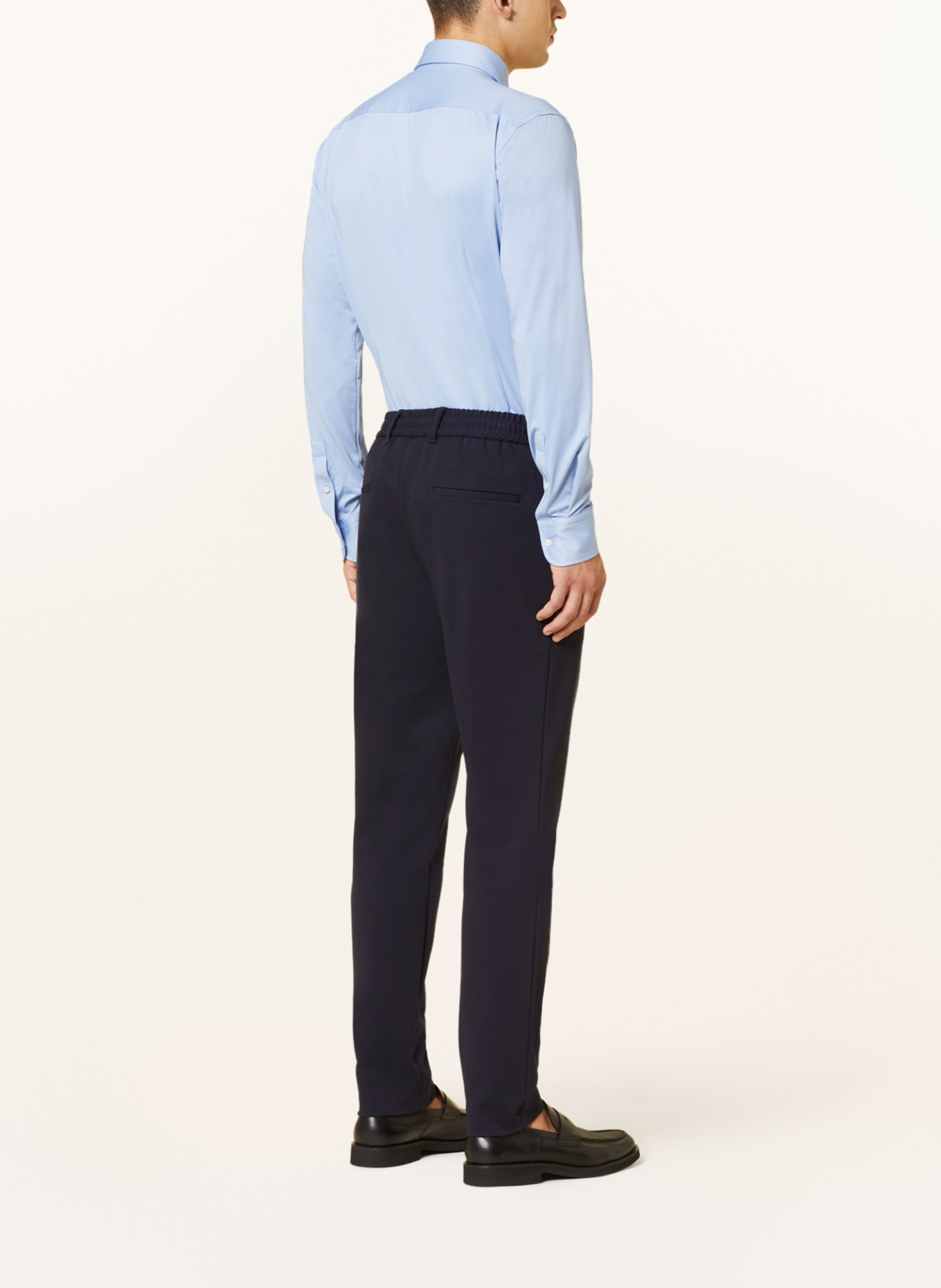 BOSS Piqué-Hemd HANK Slim Fit, Farbe: HELLBLAU (Bild 3)
