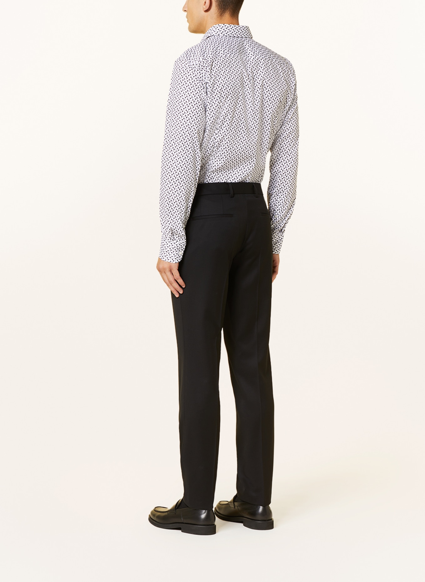 BOSS Shirt HANK slim fit, Color: WHITE/ BLACK (Image 3)