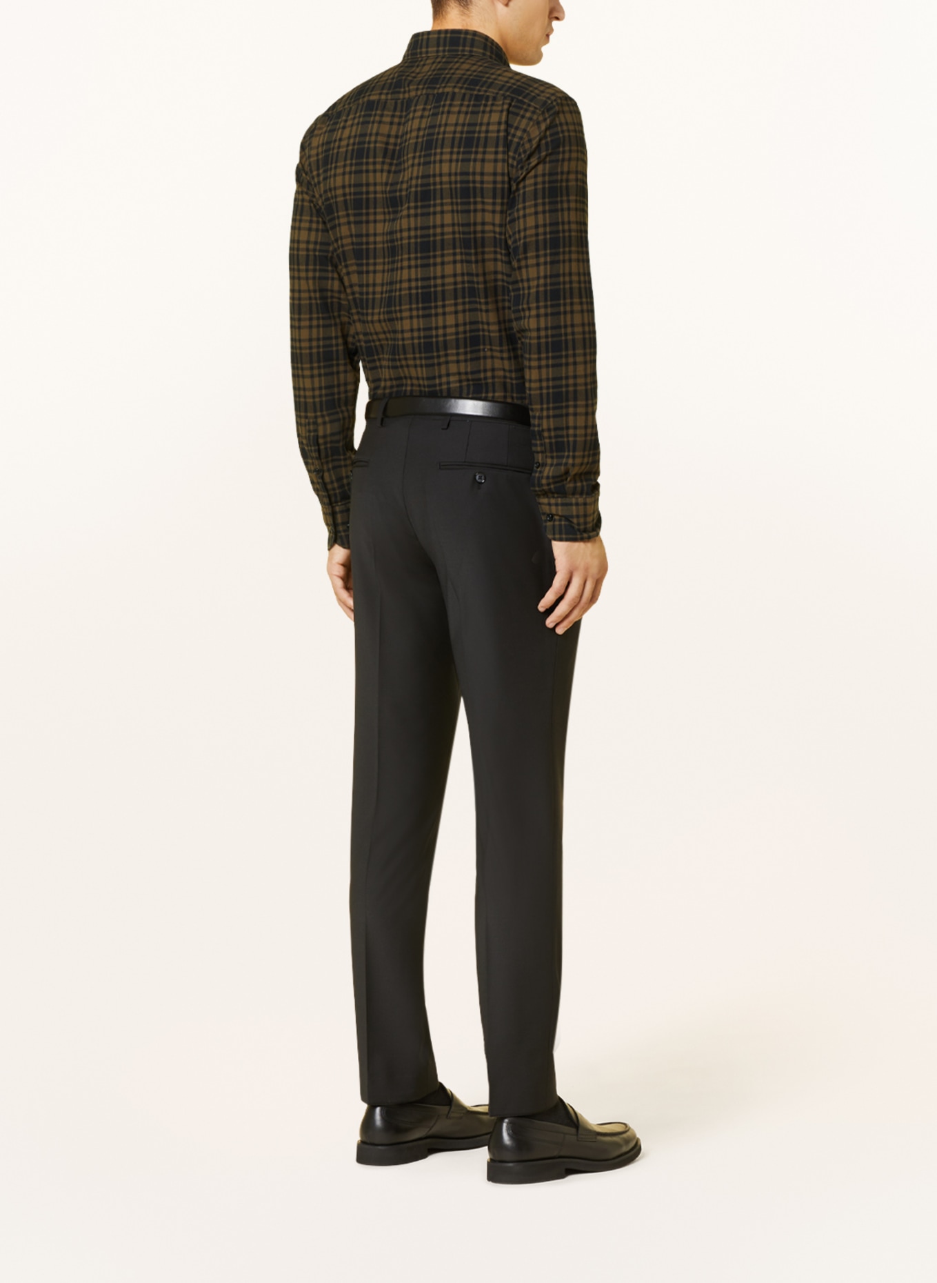 BOSS Shirt HAL casual fit, Color: BLACK/ BROWN (Image 3)
