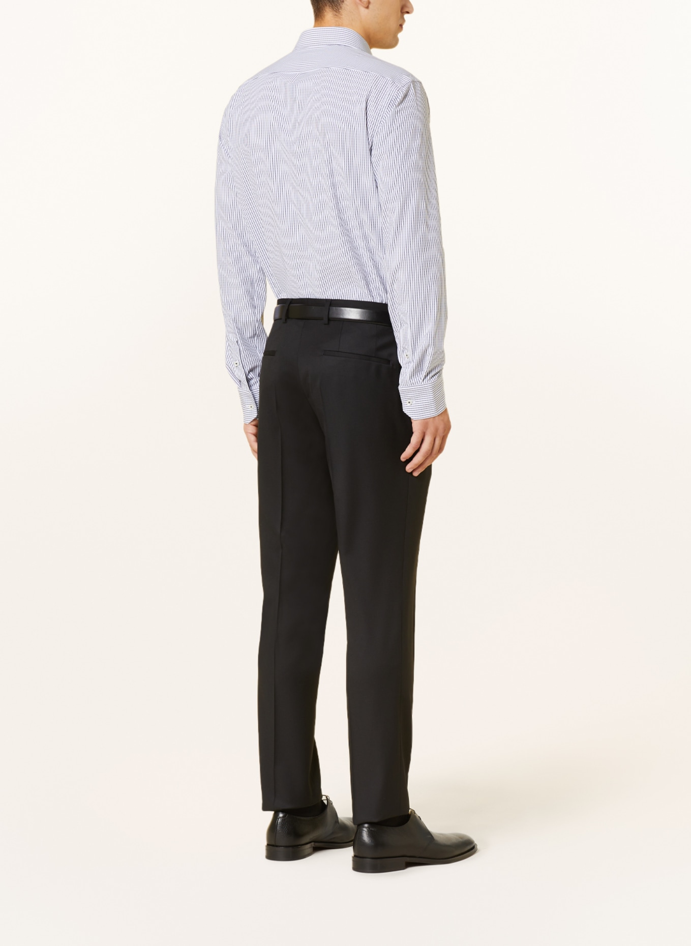 BOSS Jerseyhemd JOE PERFORMANCE Regular Fit, Farbe: WEISS/ DUNKELBLAU (Bild 3)