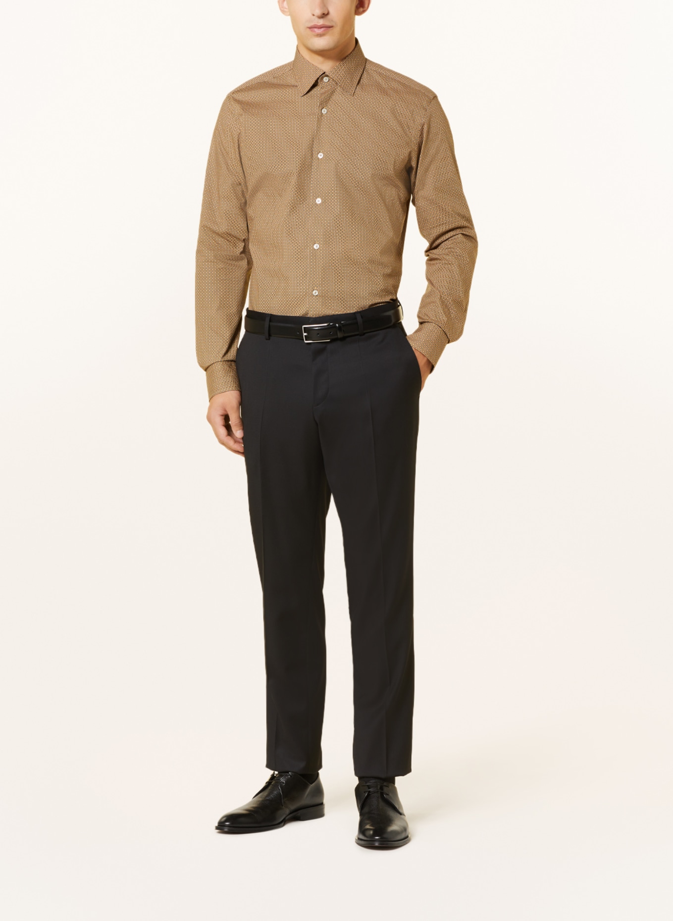 BOSS Shirt JOE Regular Fit, Color: CAMEL/ BLACK/ WHITE (Image 2)