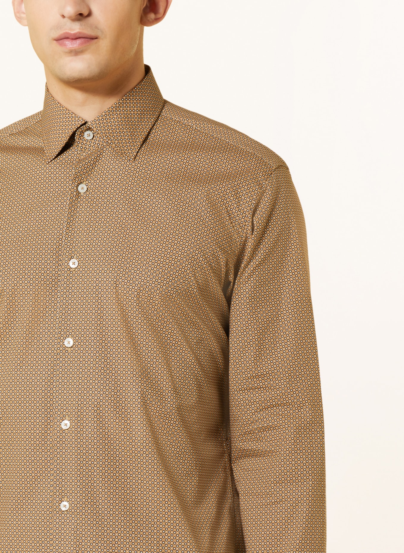 BOSS Shirt JOE Regular Fit, Color: CAMEL/ BLACK/ WHITE (Image 4)