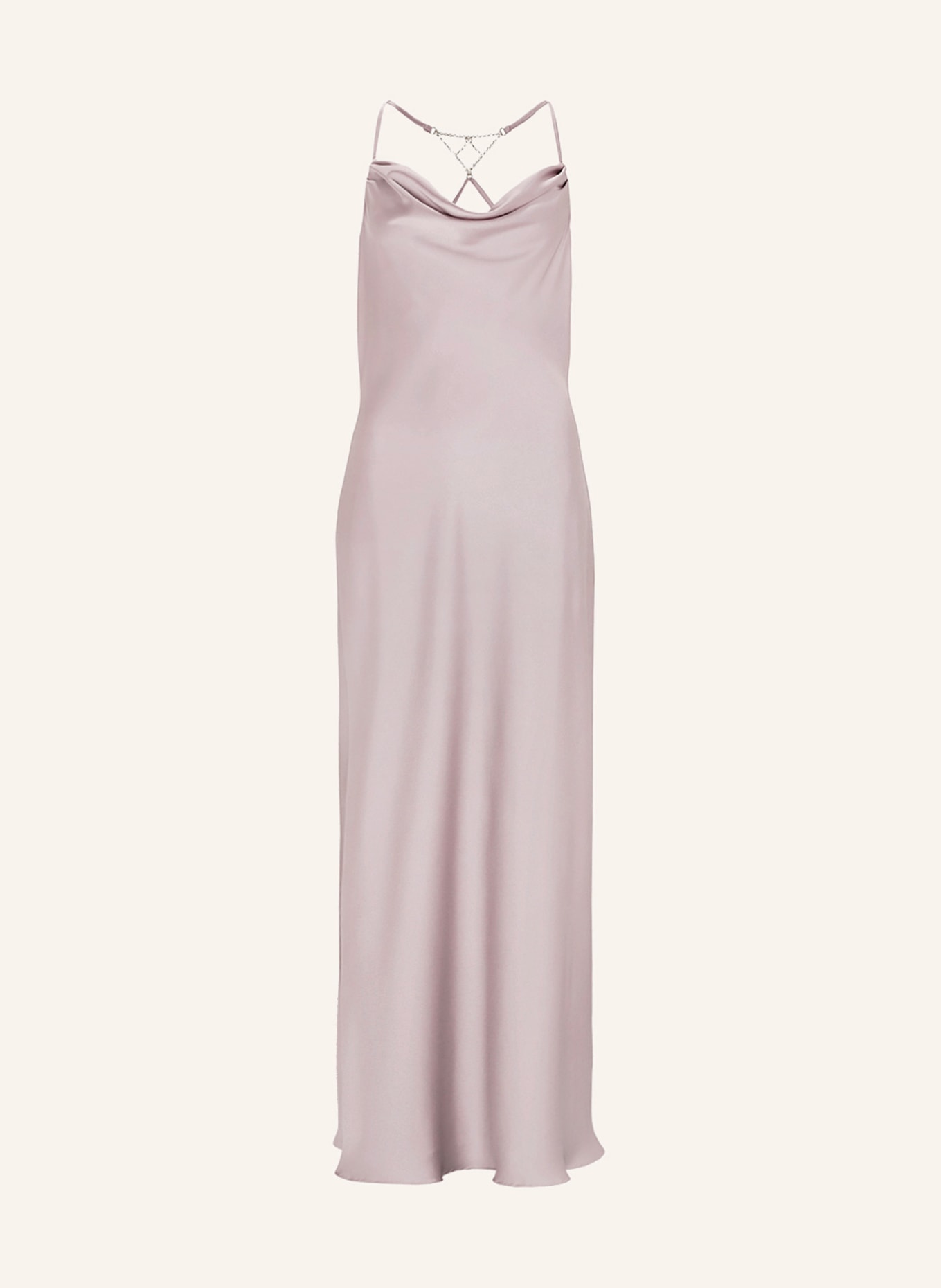SWING Evening dress in satin, Color: ROSE (Image 1)
