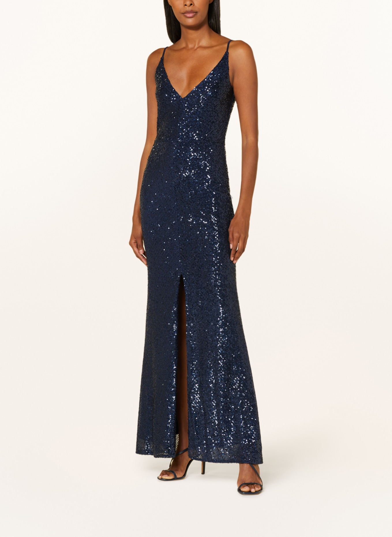 SWING Evening dress with sequins, Color: DARK BLUE (Image 2)