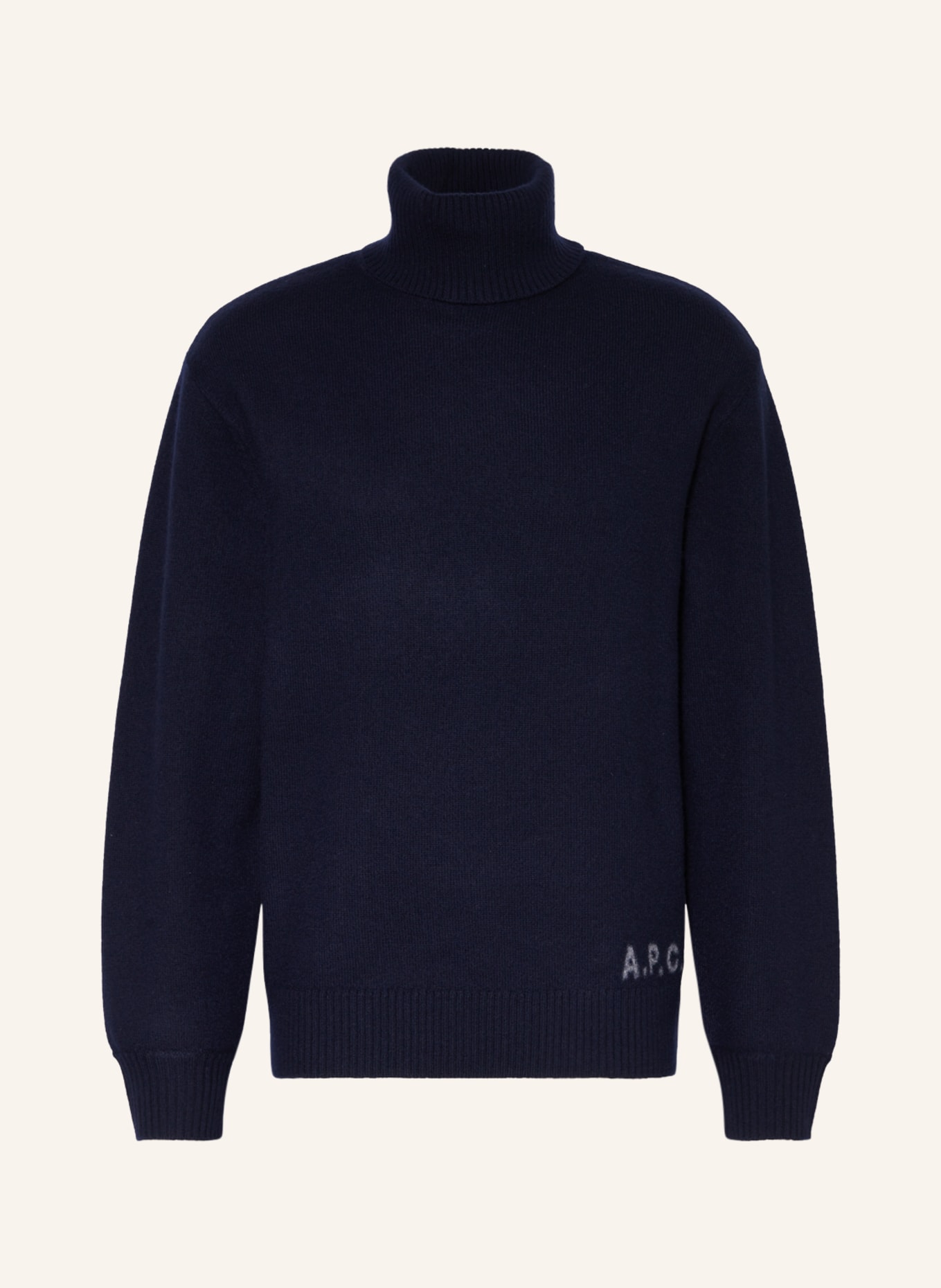 A.P.C. Turtleneck sweater WALTER, Color: DARK BLUE (Image 1)