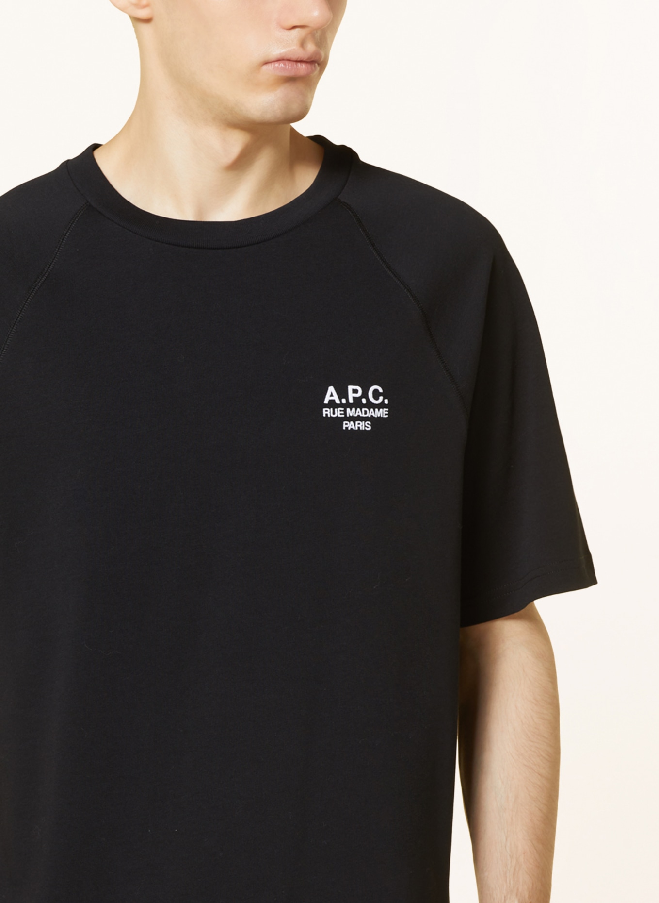 A.P.C. T-shirt WILLY, Color: BLACK (Image 4)