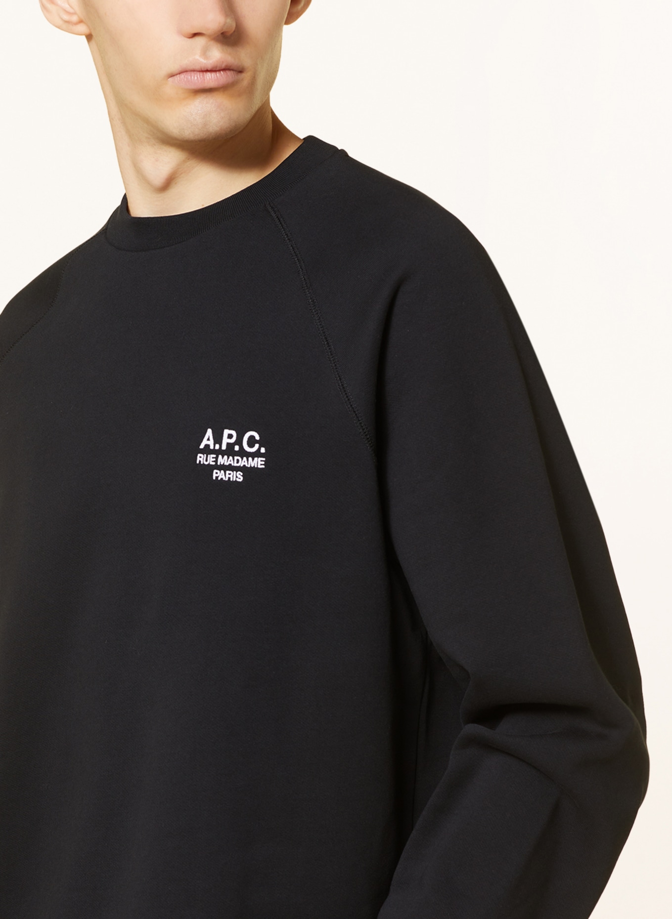 A.P.C. Sweatshirt MILTON, Color: BLACK (Image 4)