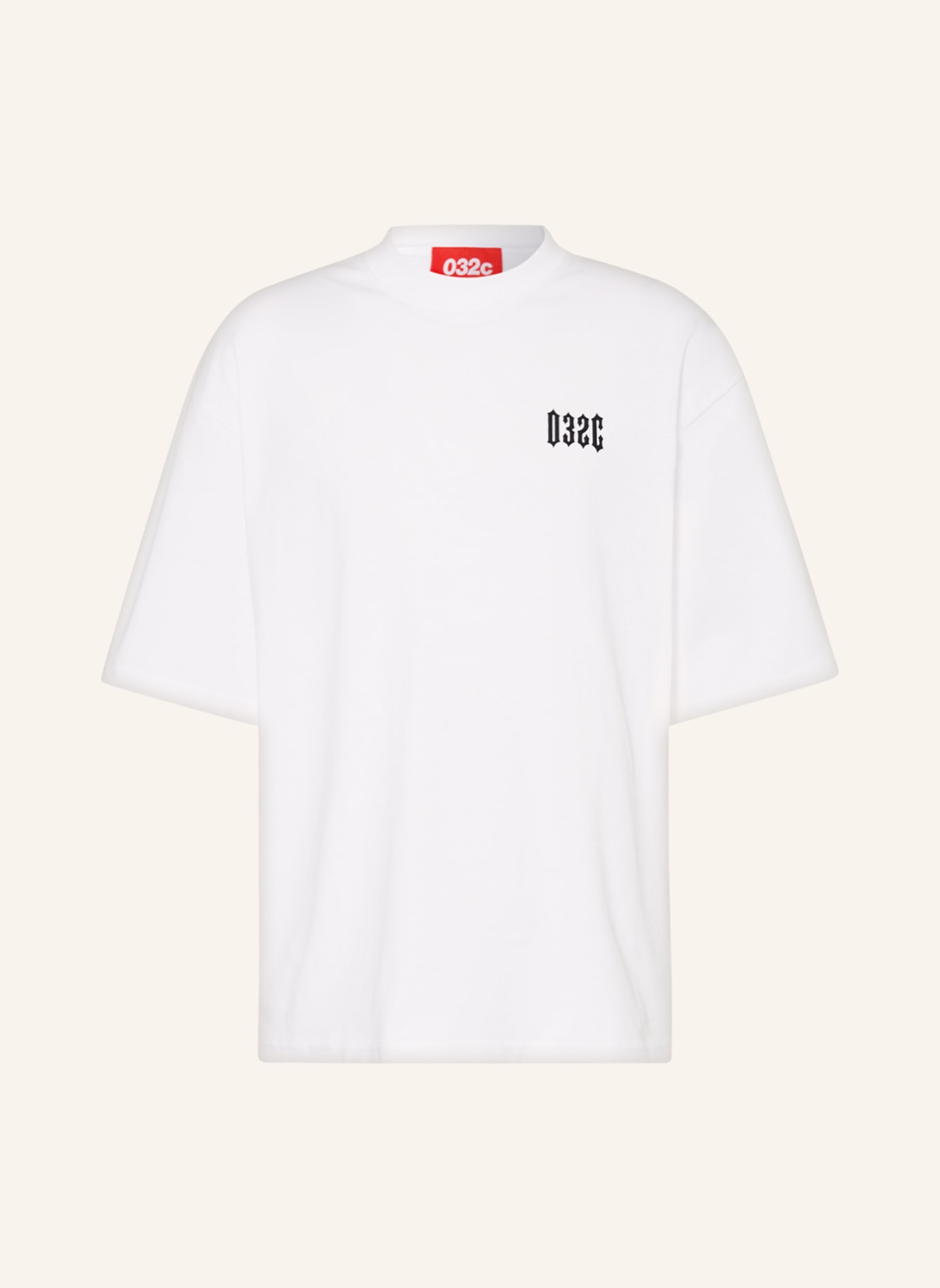032c Oversized shirt CRUX, Color: WHITE/ BLACK (Image 1)