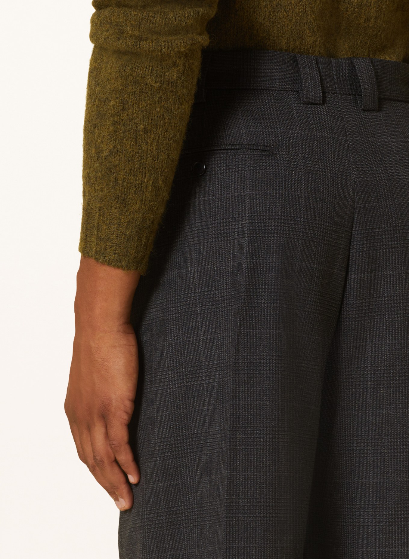 Acne Studios Trousers regular fit, Color: DARK GRAY/ GRAY (Image 6)