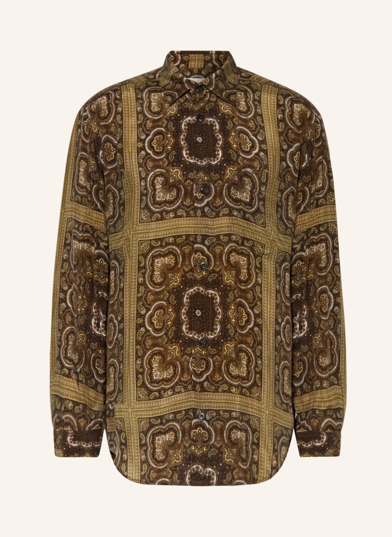 Nanushka Shirt SEBAS comfort fit, Color: BROWN/ DARK BROWN/ KHAKI (Image 1)