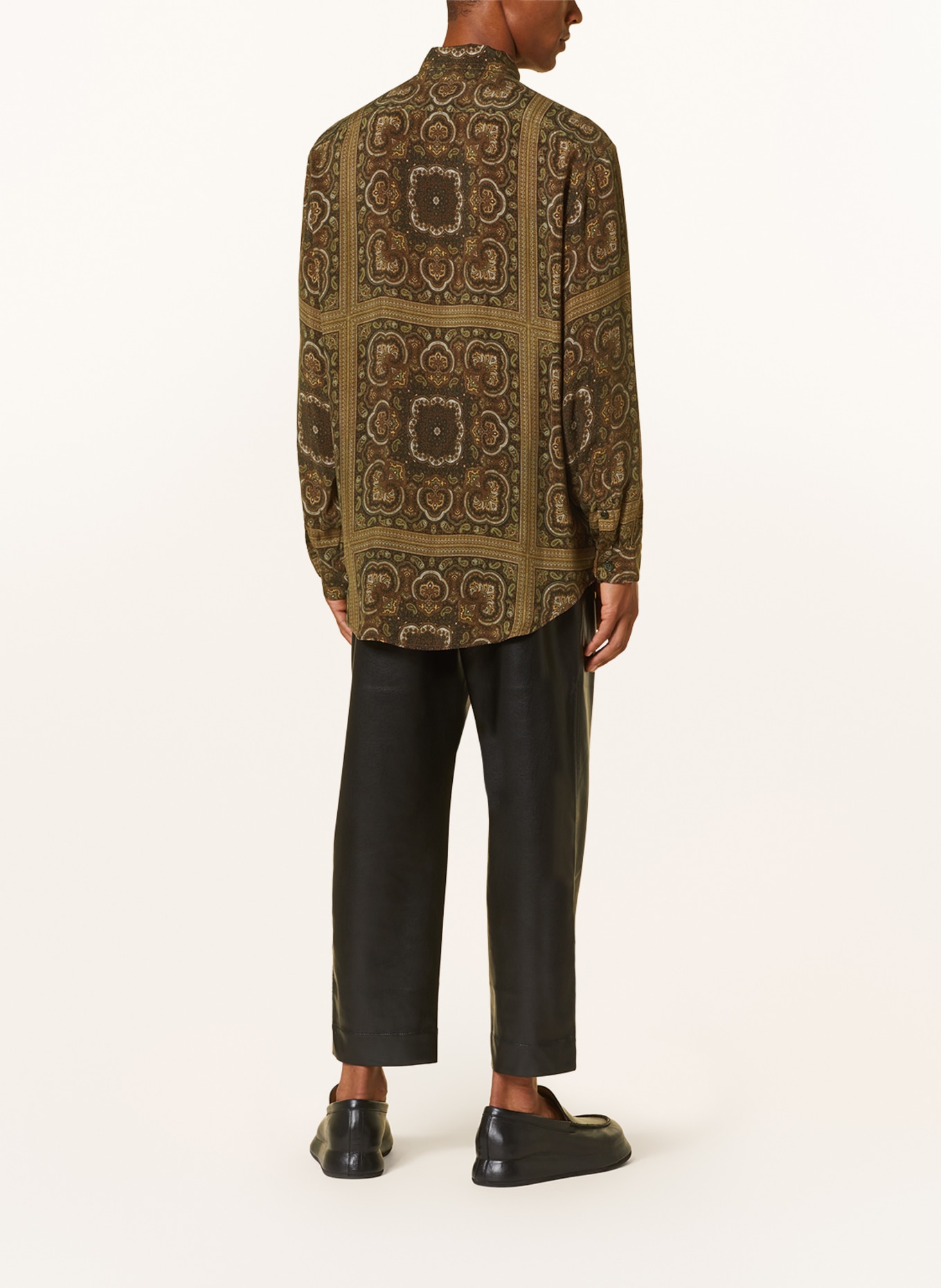Nanushka Shirt SEBAS comfort fit, Color: BROWN/ DARK BROWN/ KHAKI (Image 3)