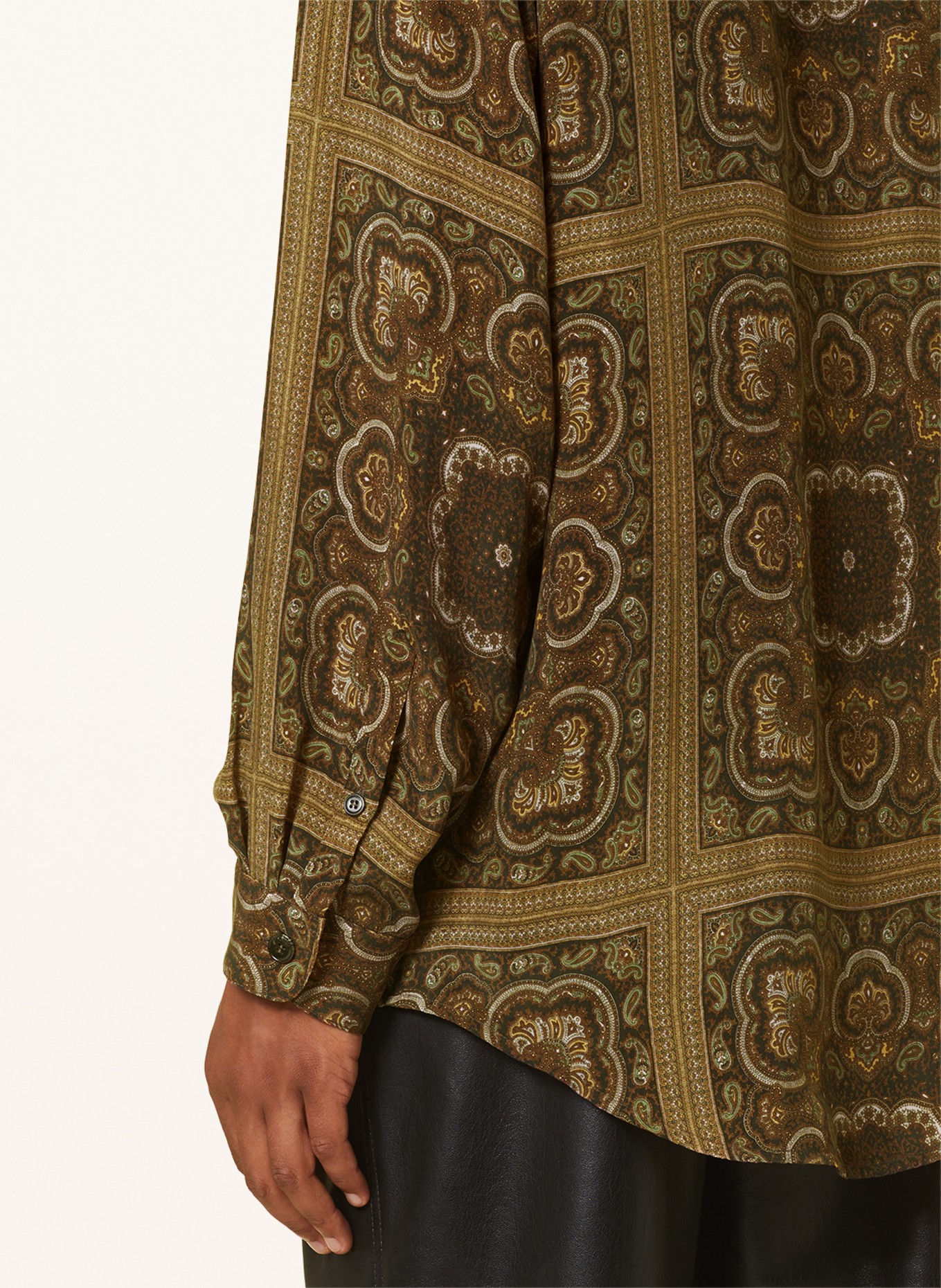 Nanushka Shirt SEBAS comfort fit, Color: BROWN/ DARK BROWN/ KHAKI (Image 4)