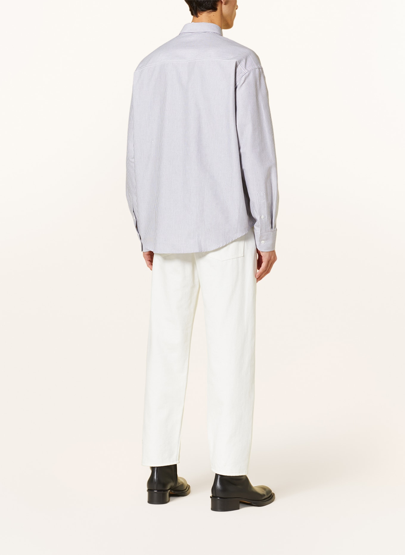 AMI PARIS Shirt comfort fit, Color: GRAY/ WHITE (Image 3)